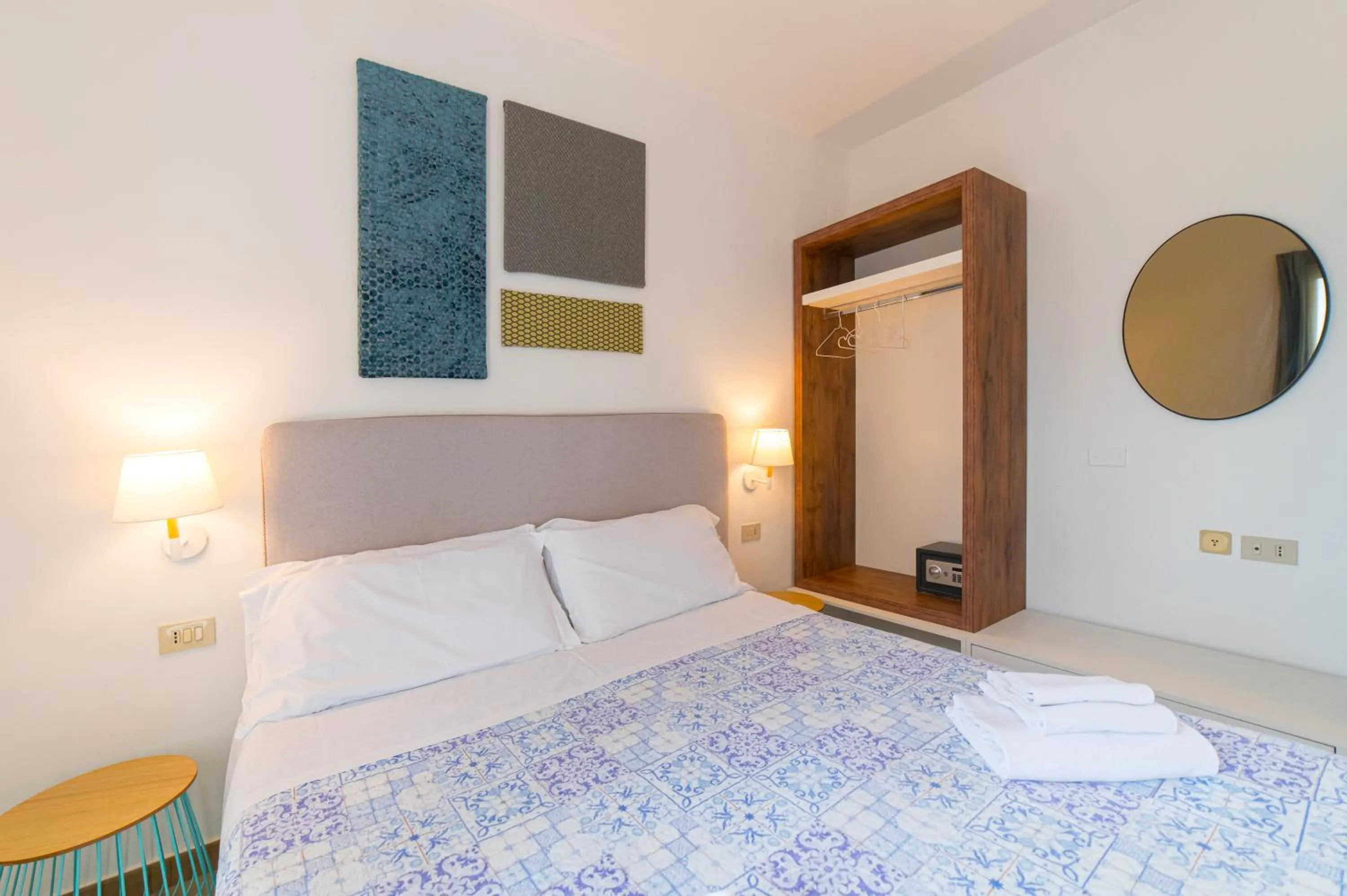 Bed in Hotel Villino Gallodoro