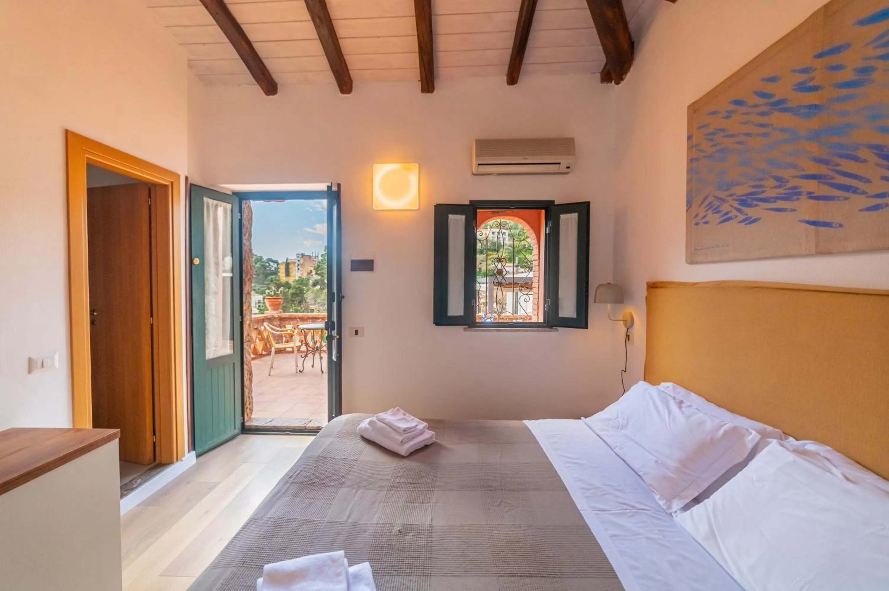 Bedroom, Bed in Hotel Villino Gallodoro