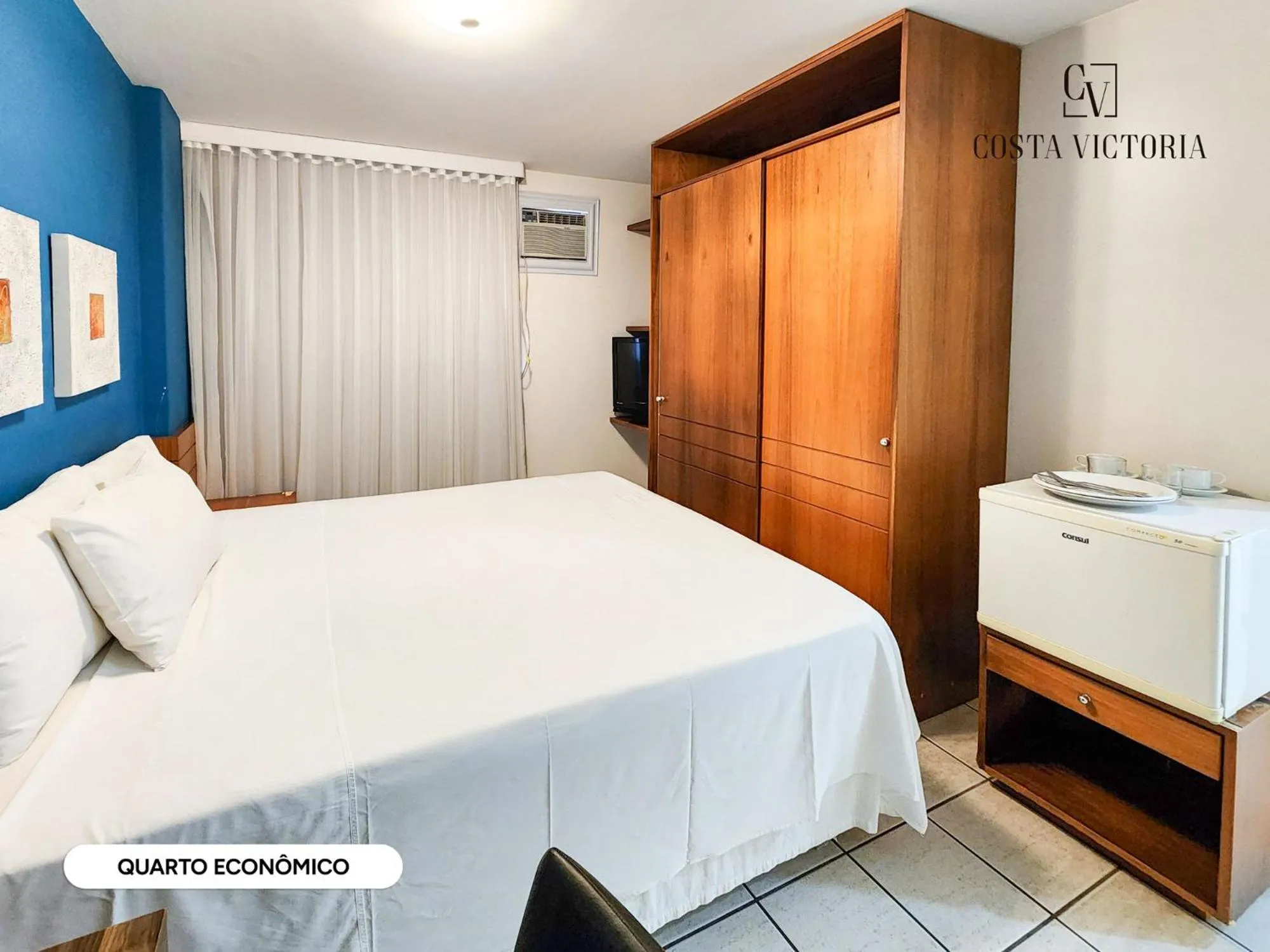 Bed in Hotel Costa Victória