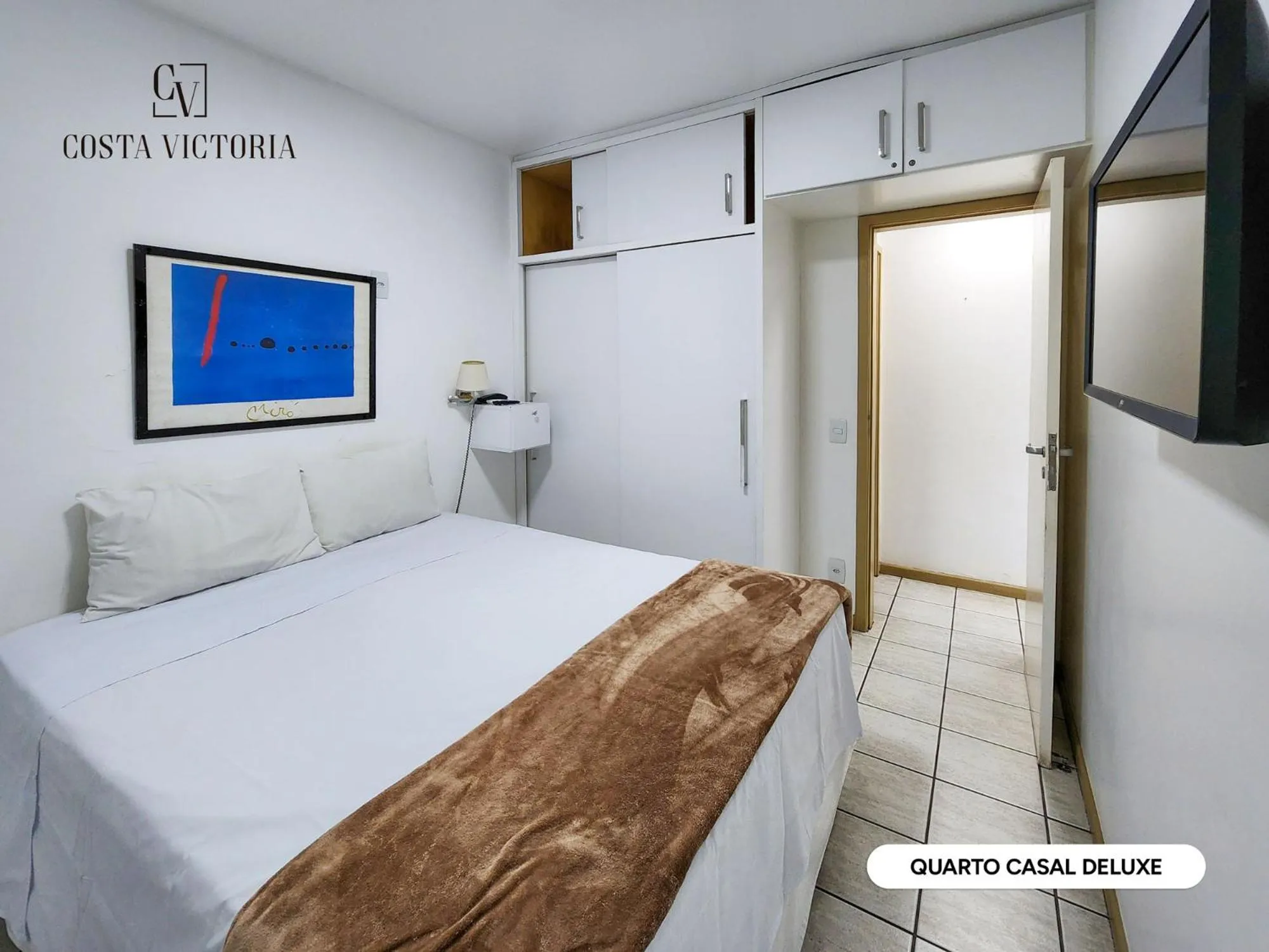 Bed in Hotel Costa Victória