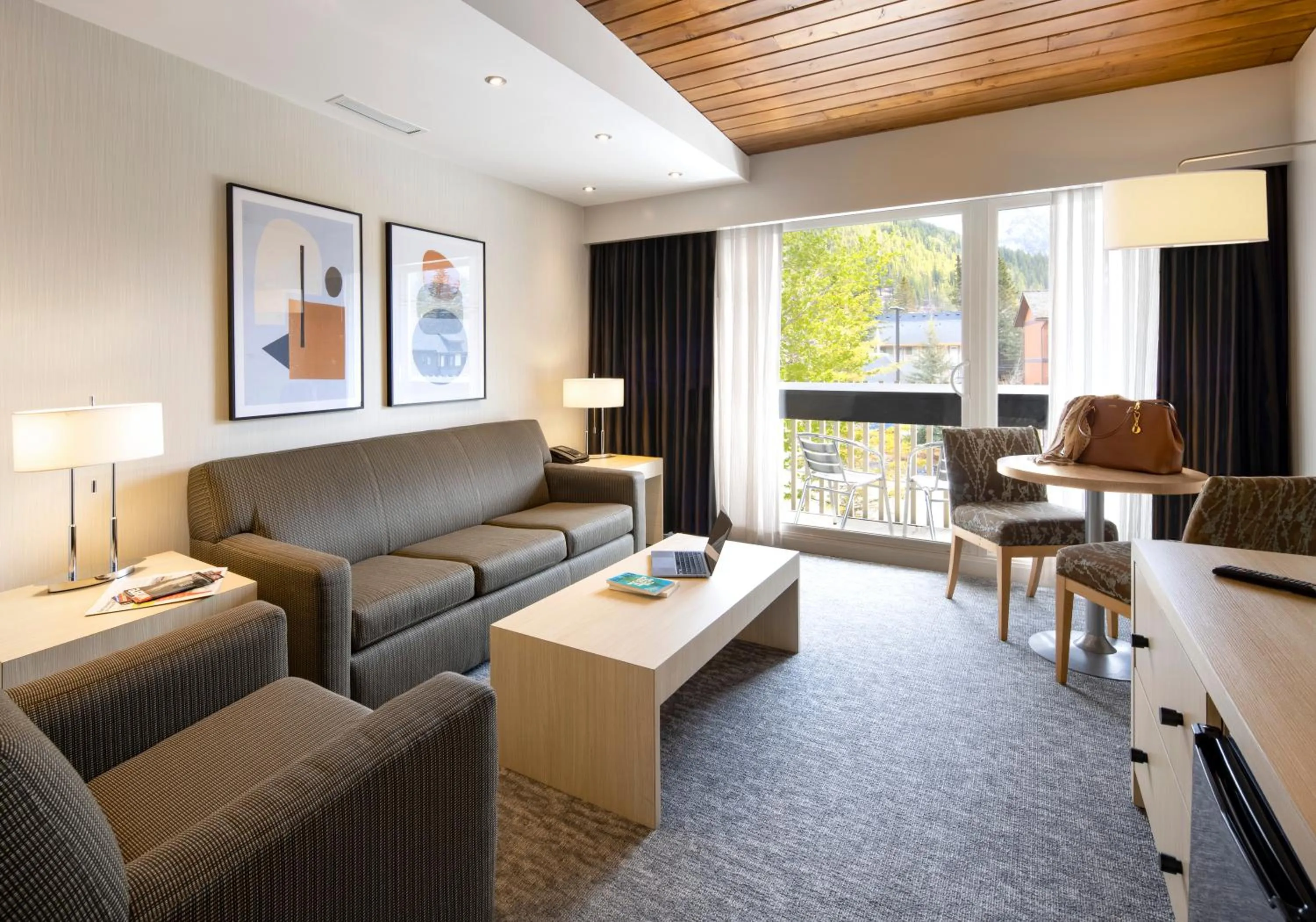 Seating area in Banff Aspen Lodge