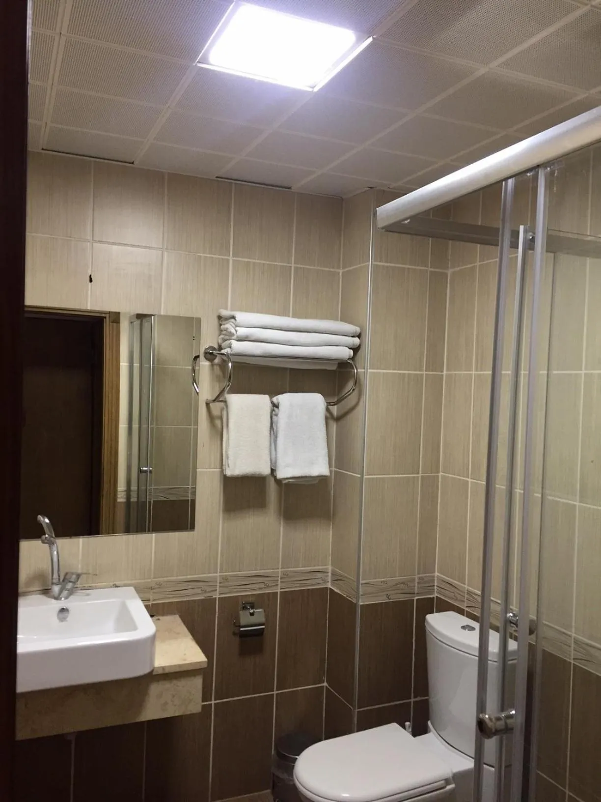 Shower in Omega Luxx Hotel