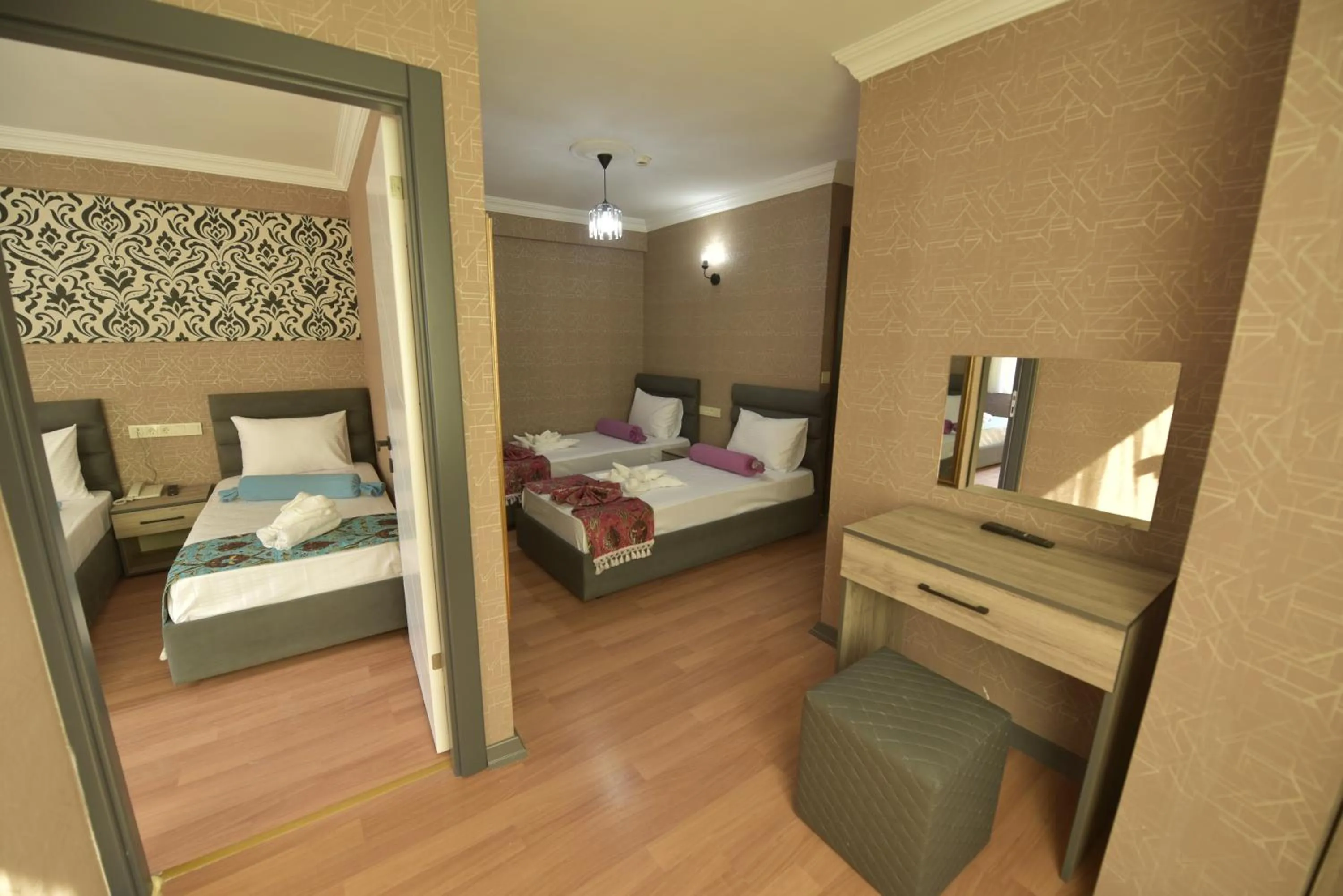 People, Bed in Omega Luxx Hotel