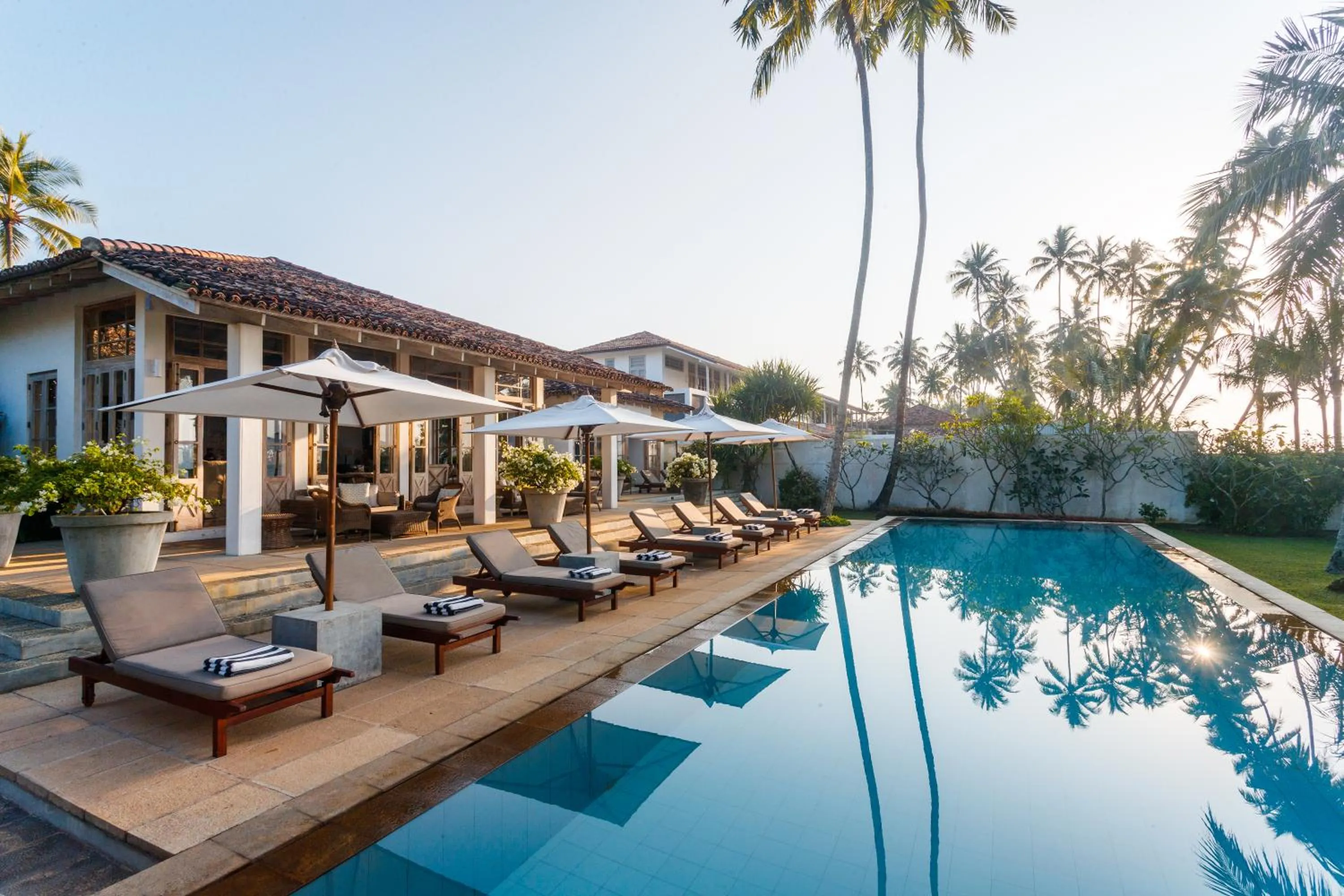 Pool view in Habaraduwa House