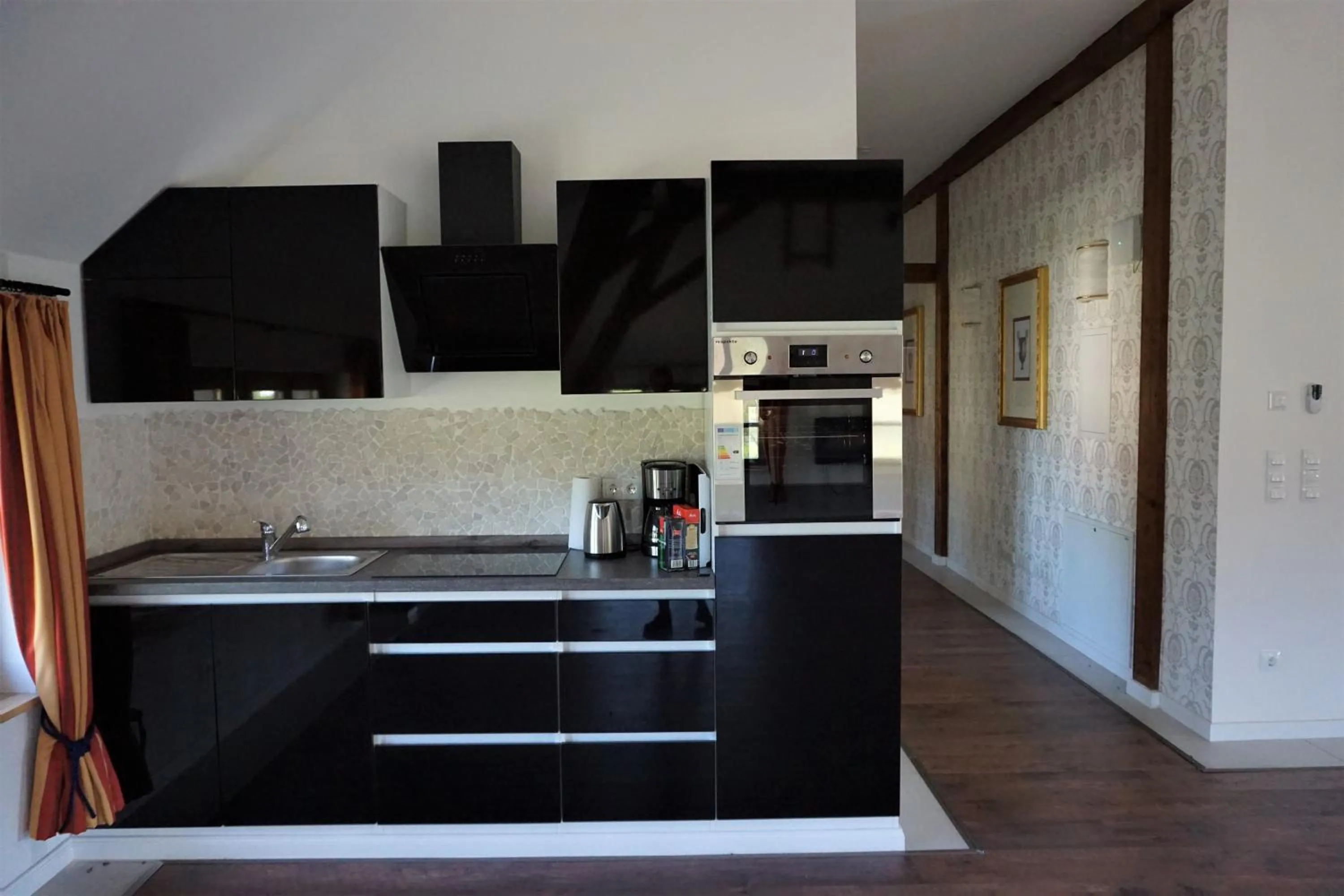 Kitchen or kitchenette in Hotel Schlossresidenz Heitzenhofen