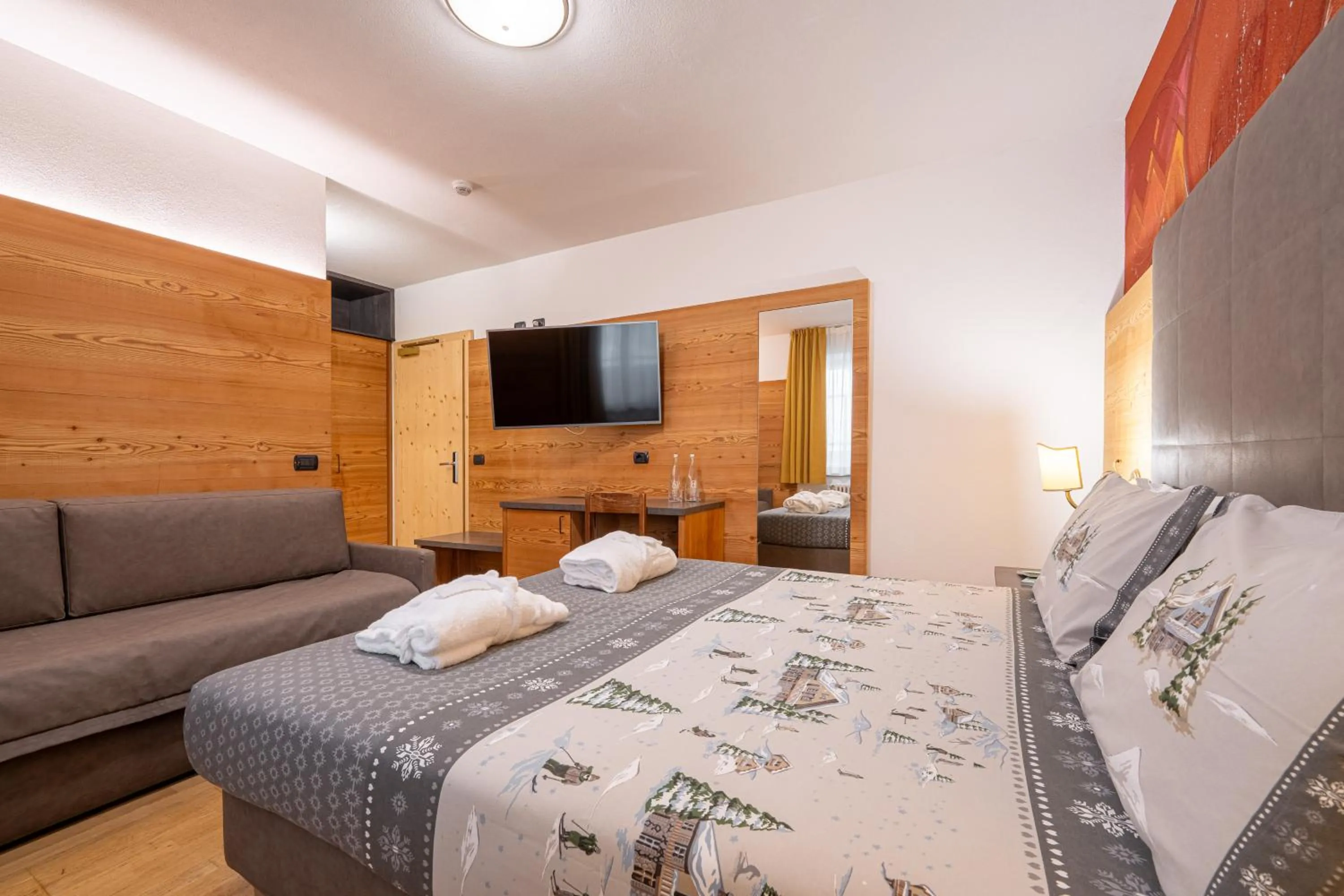 Bedroom, Bed in Hotel il Caminetto Sport