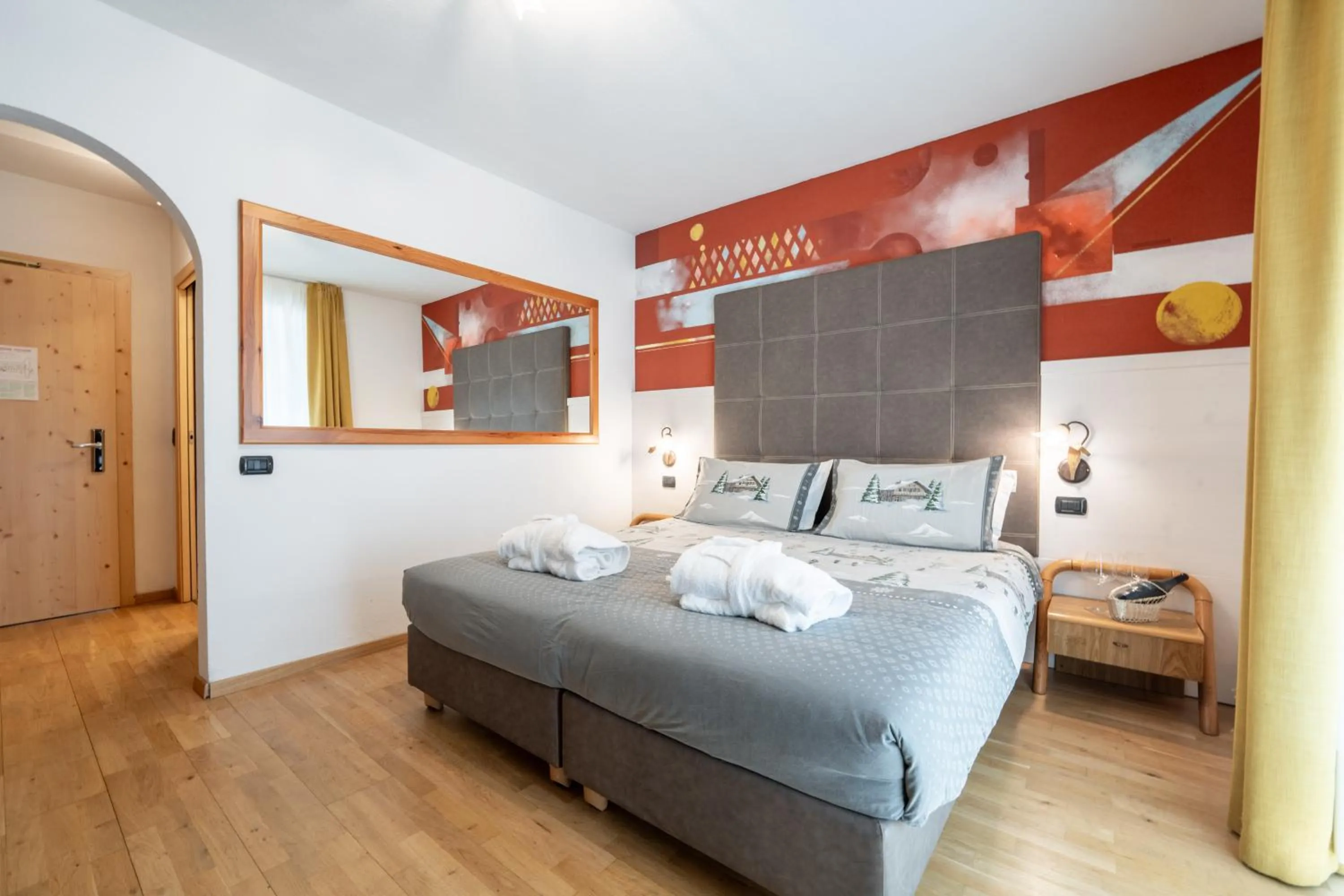 Bedroom, Bed in Hotel il Caminetto Sport
