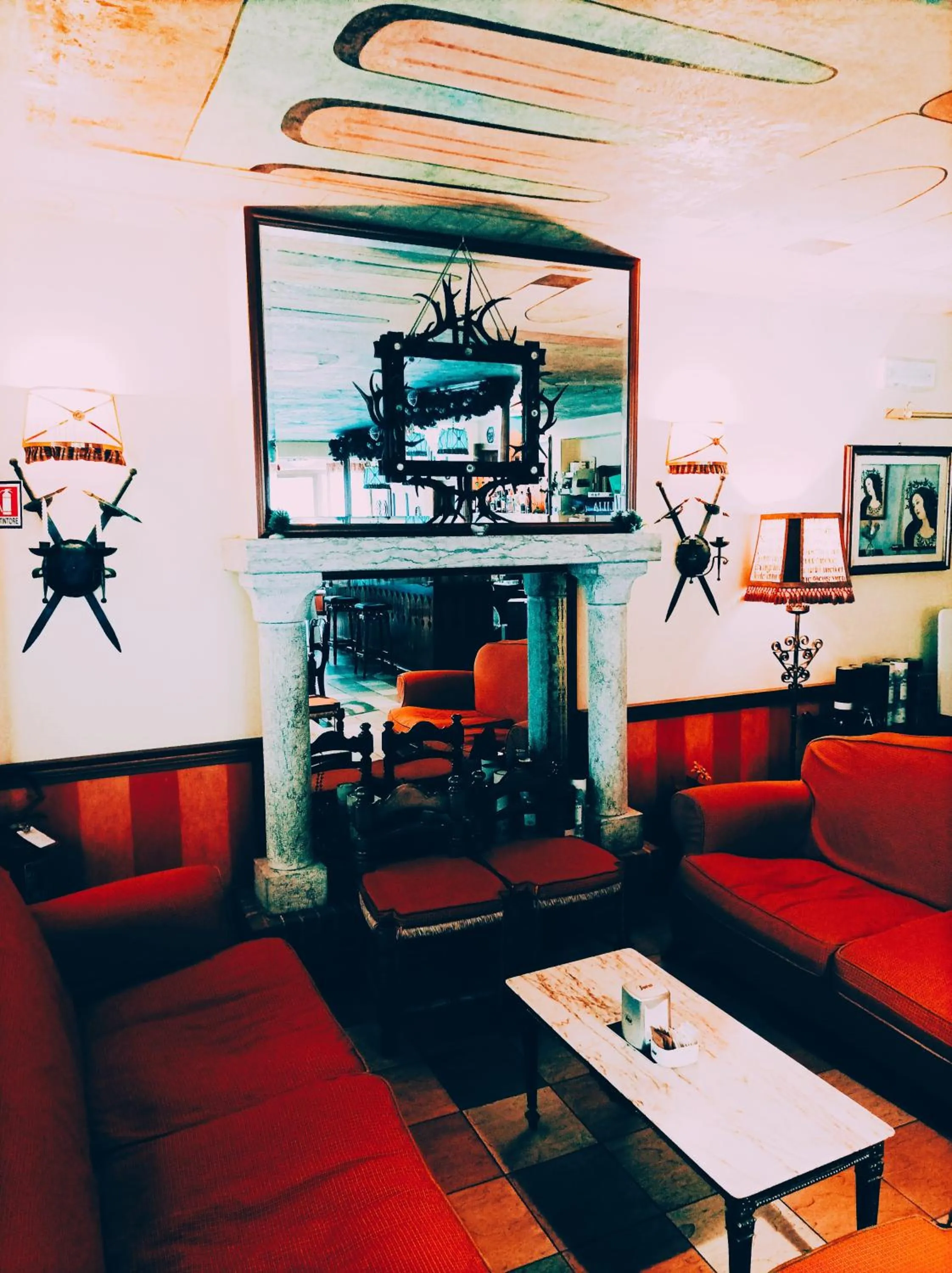 Seating area in IHR Hotel Villa Emma