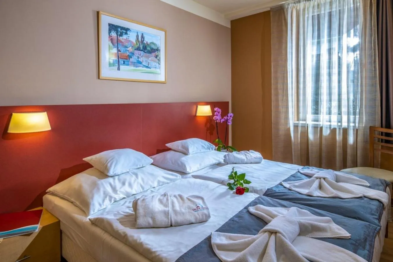 Bed in Dráva Hotel Thermal Resort