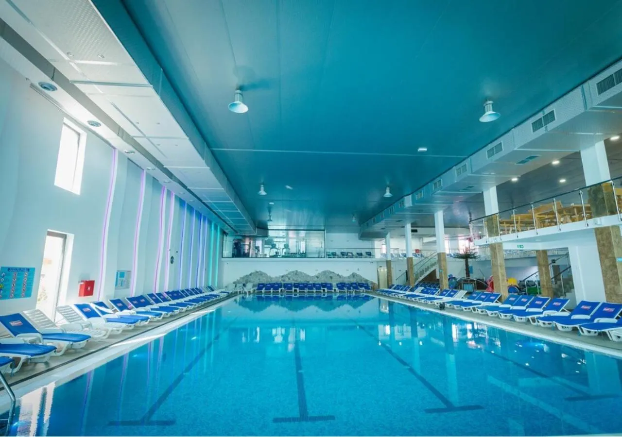 Pool view in Garni Hotel Hollywoodland Wellness & Aquapark
