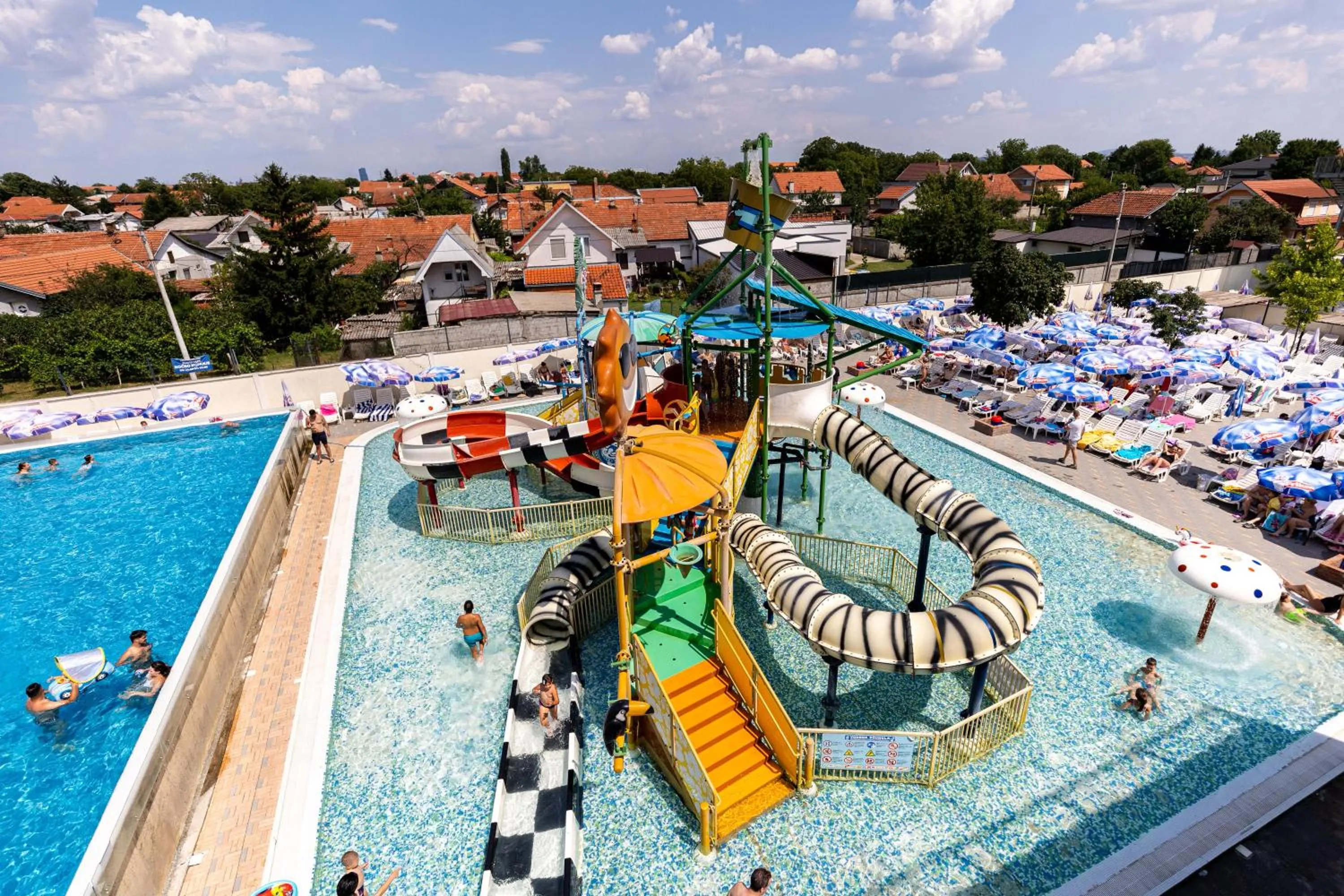 Swimming pool in Garni Hotel Hollywoodland Wellness & Aquapark