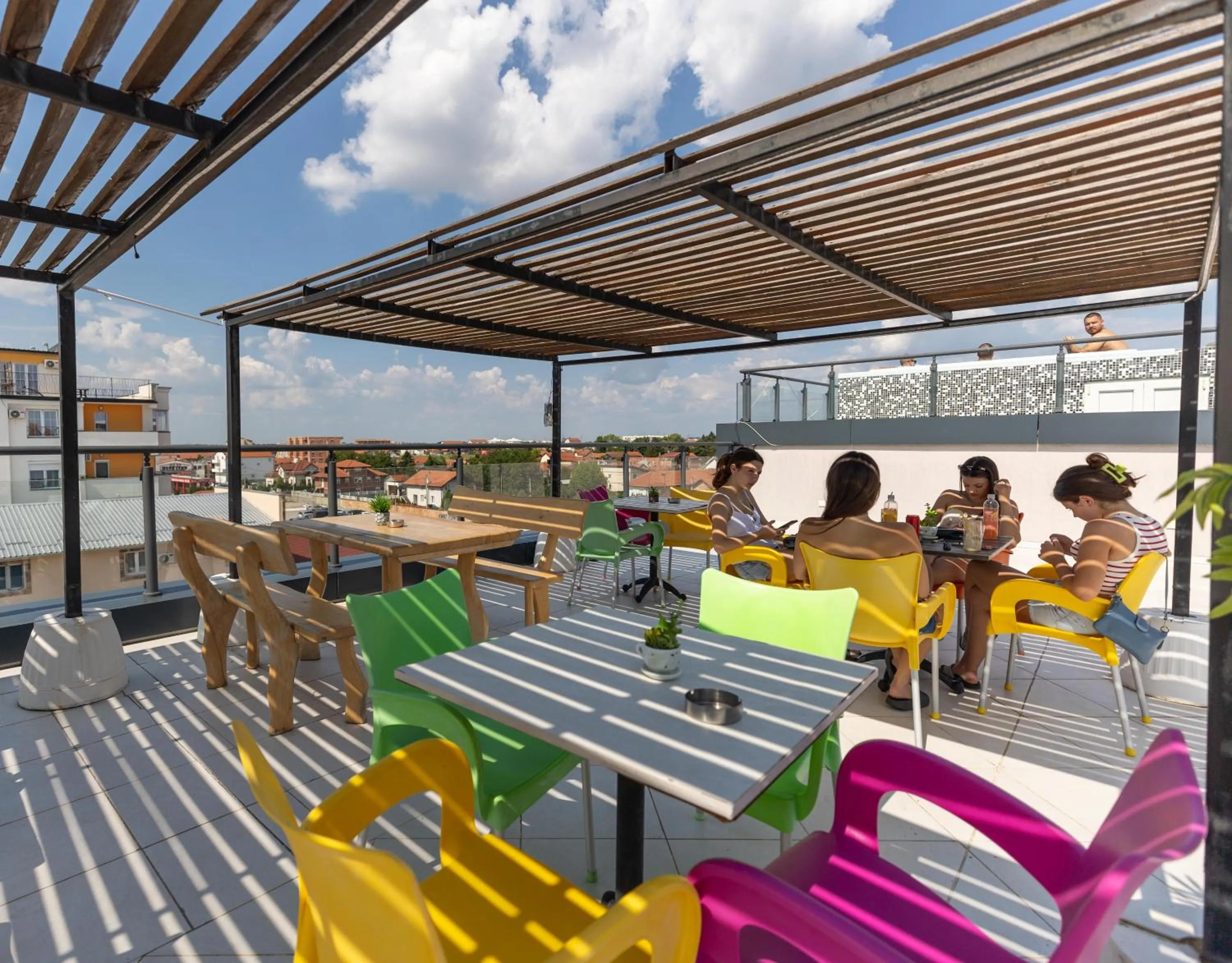 Swimming pool in Garni Hotel Hollywoodland Wellness & Aquapark