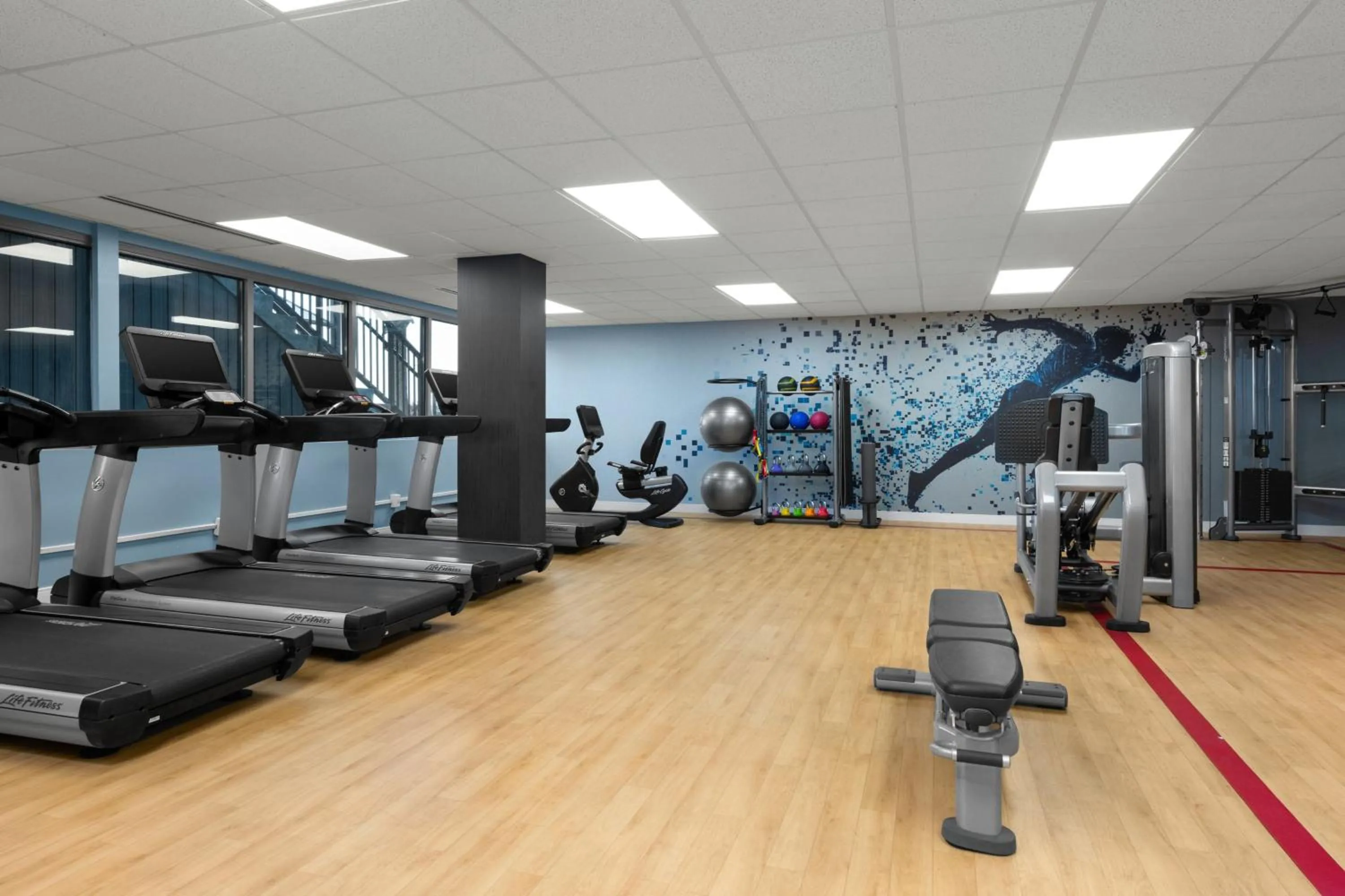 Fitness centre/facilities in Sheraton Oceanfront Hotel