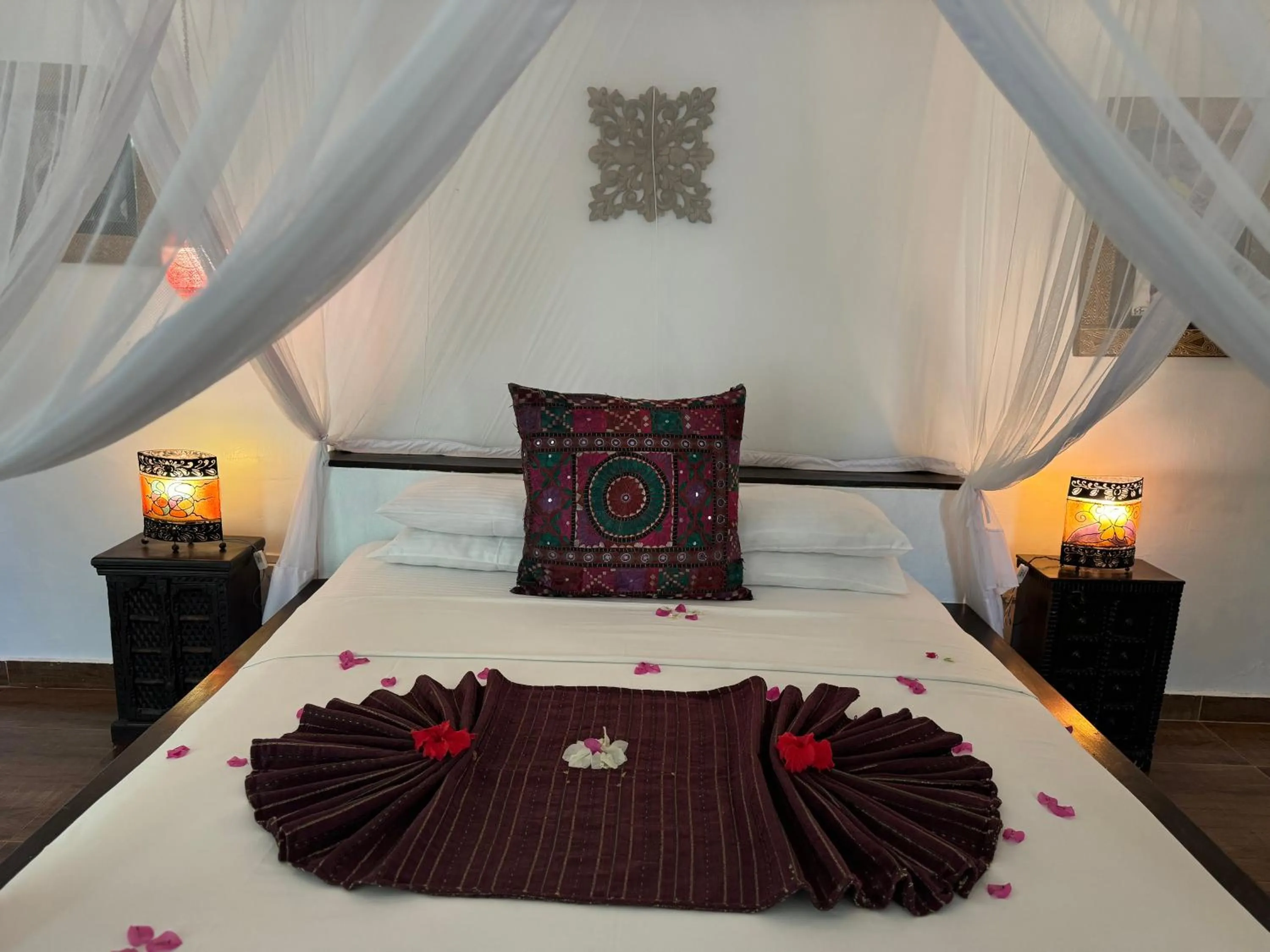 Bed in Jafferji Beach Retreat