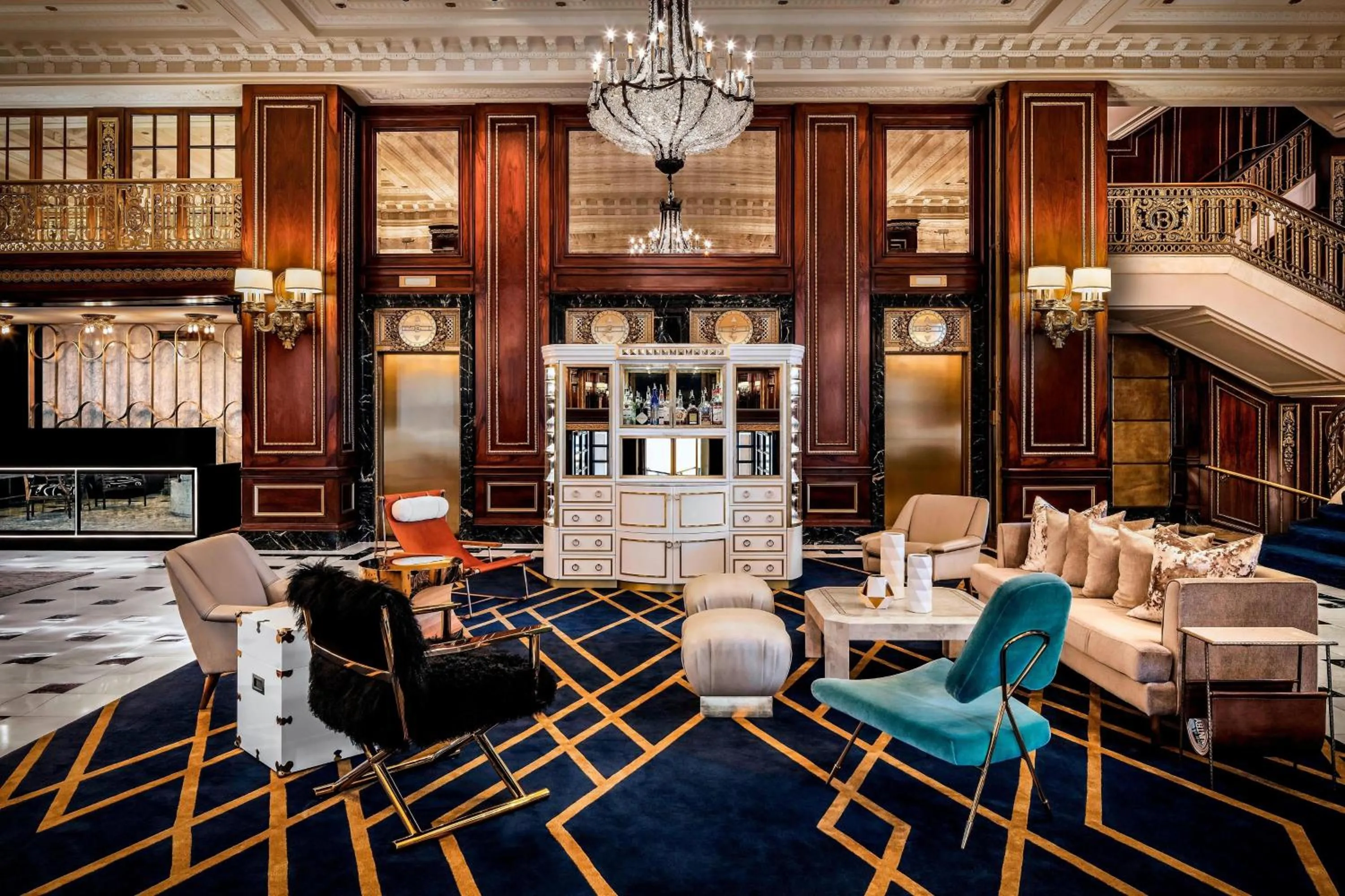 Lobby or reception in The Blackstone, Autograph Collection