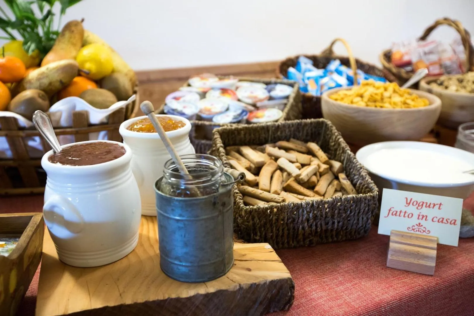 Buffet breakfast in Hotel Restaurant La Barme