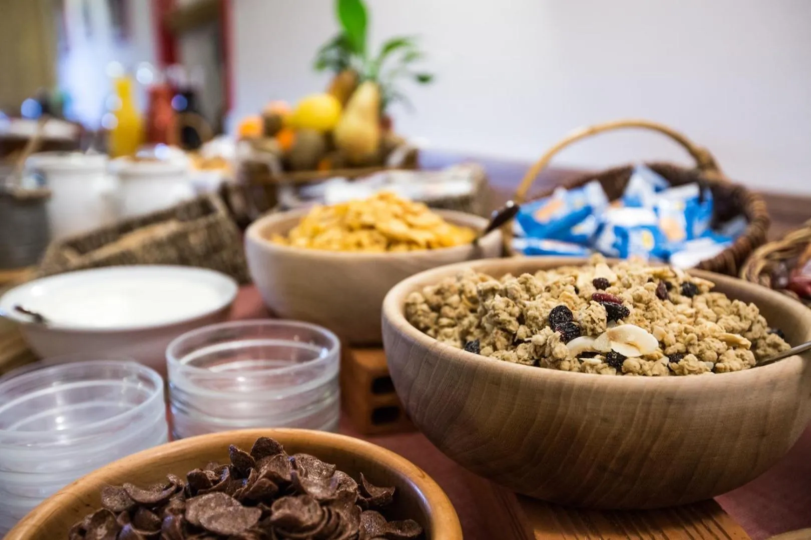 Buffet breakfast in Hotel Restaurant La Barme