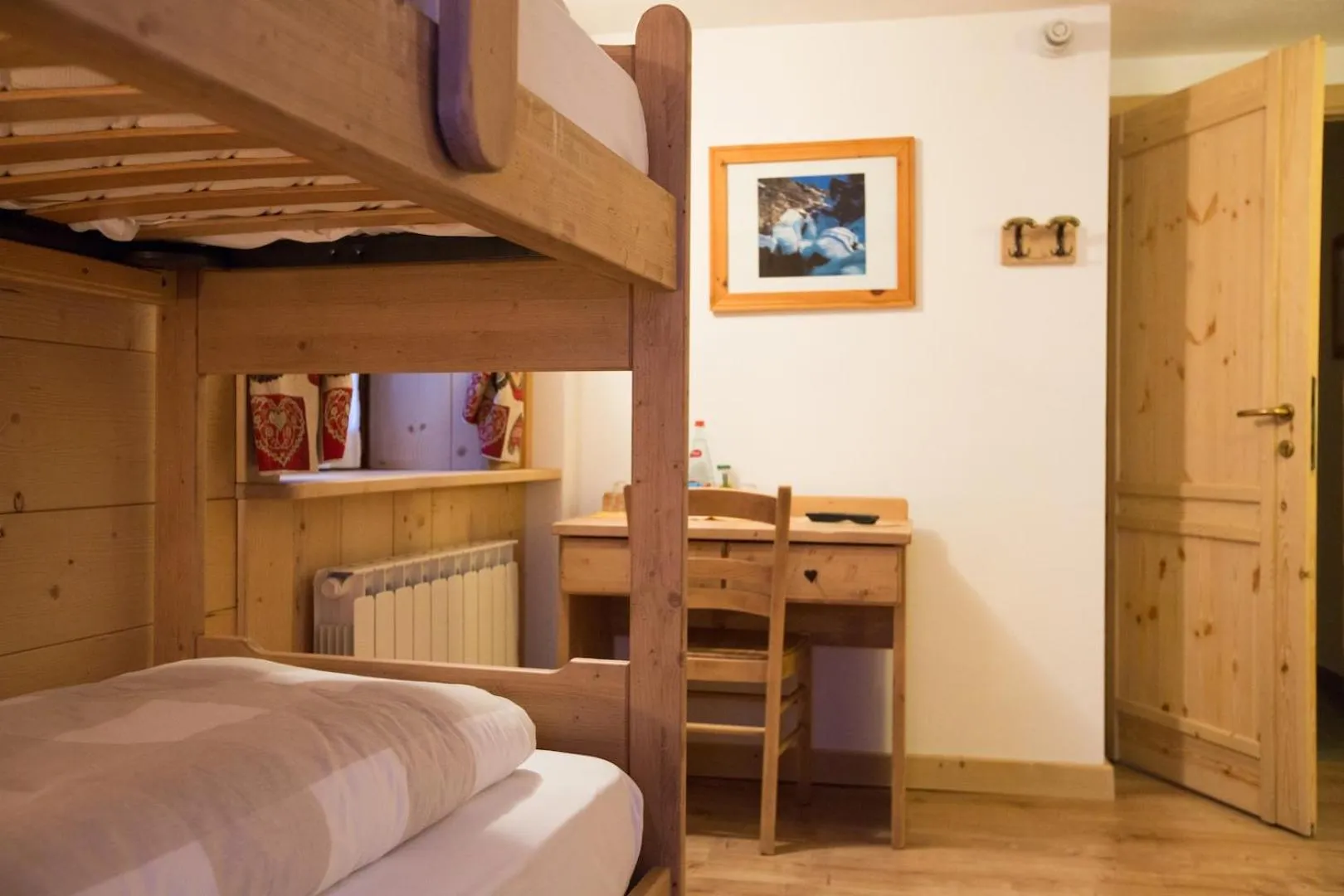 Decorative detail, Bed in Hotel Restaurant La Barme