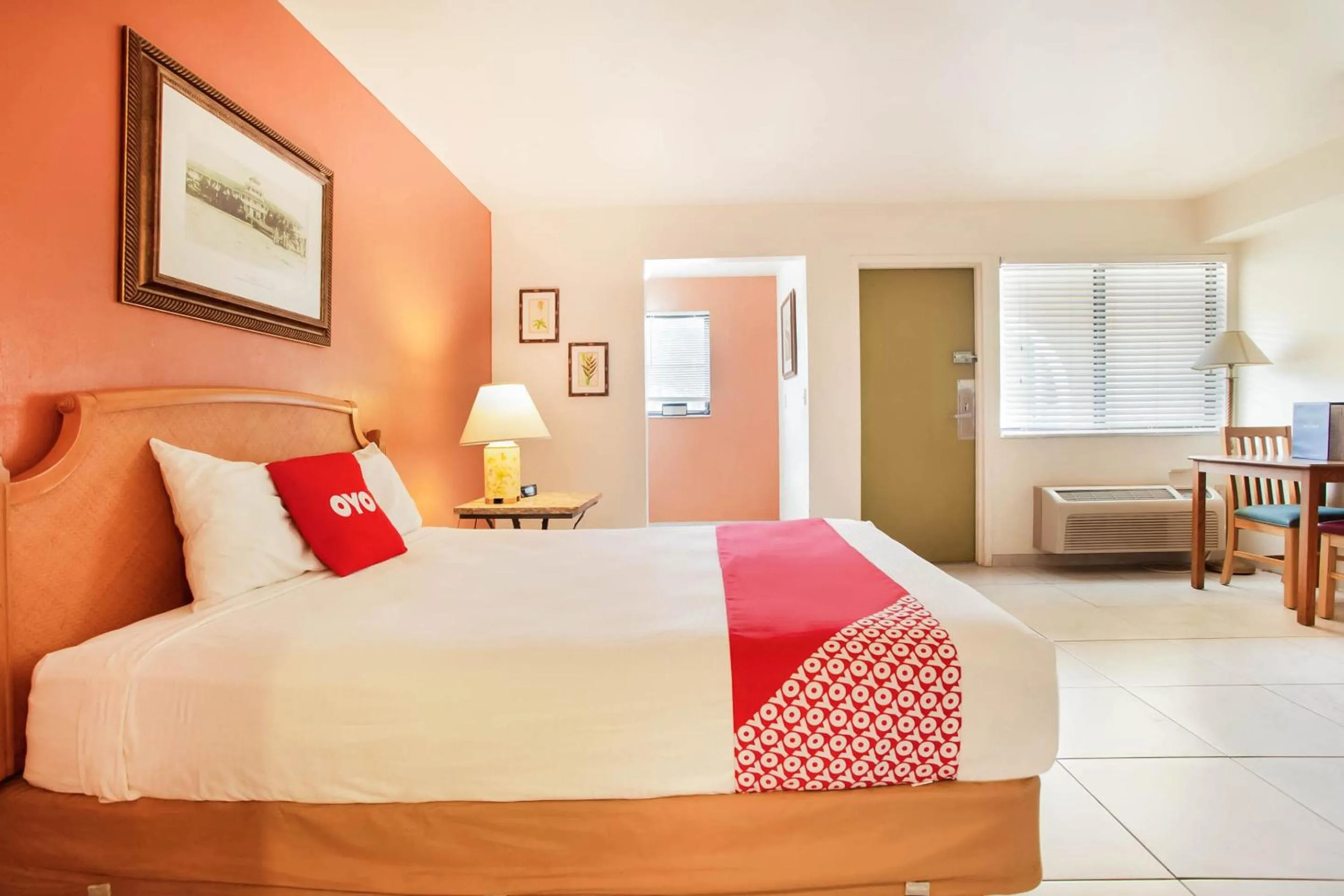 Bedroom, Bed in OYO Waterfront Hotel- Cape Coral Fort Myers, FL