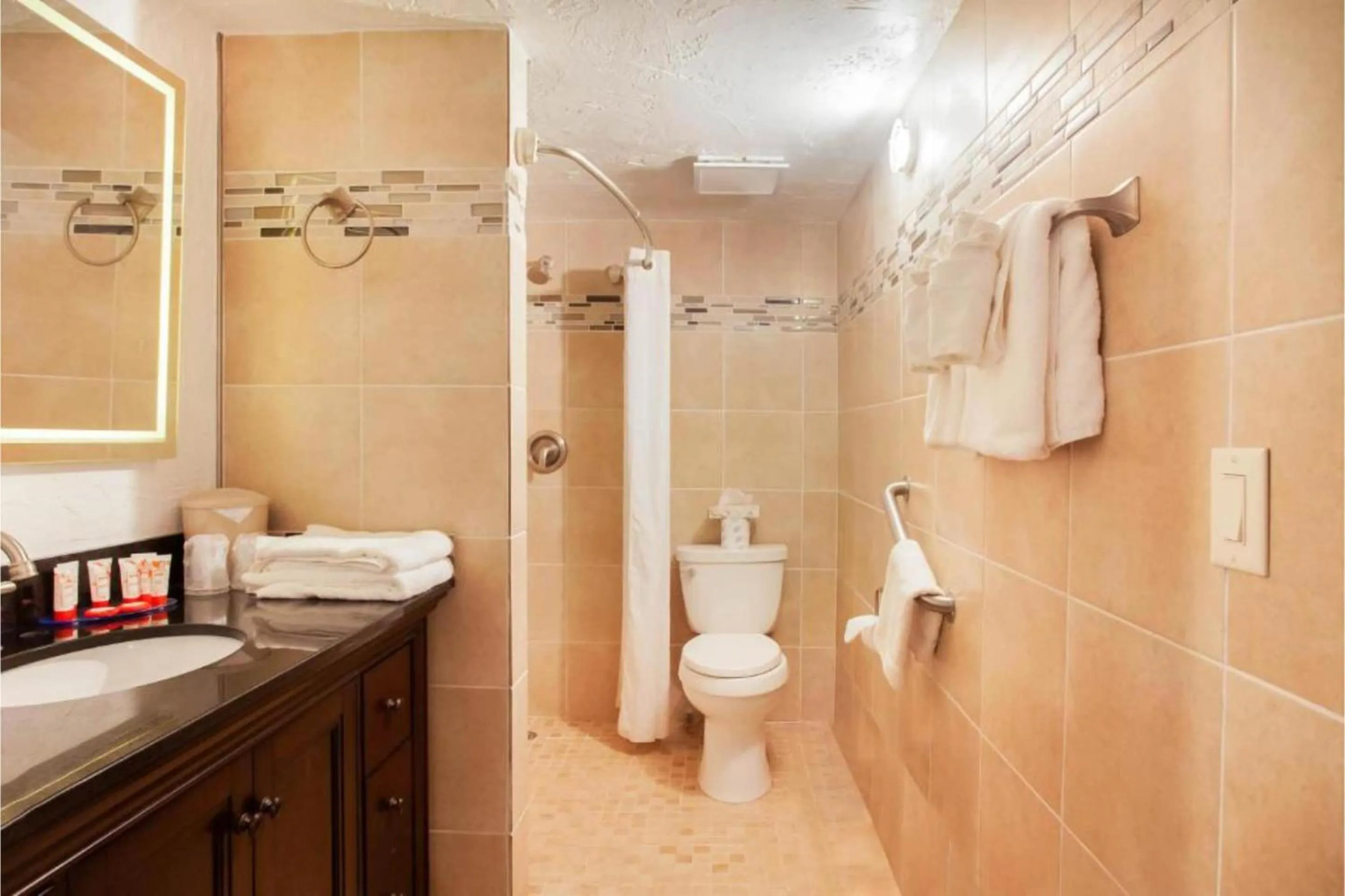 Bathroom in OYO Waterfront Hotel- Cape Coral Fort Myers, FL