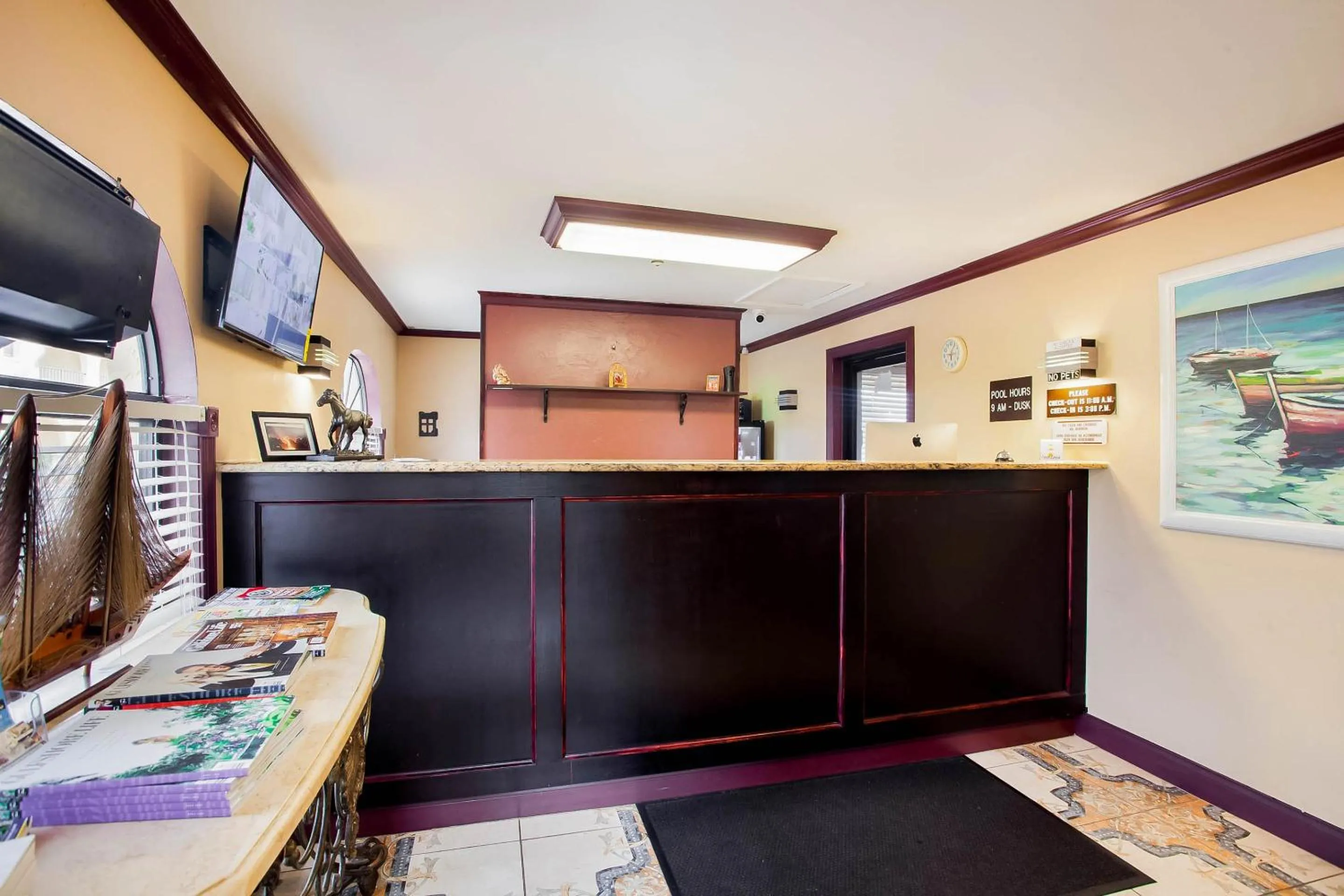 Lobby or reception in OYO Waterfront Hotel- Cape Coral Fort Myers, FL