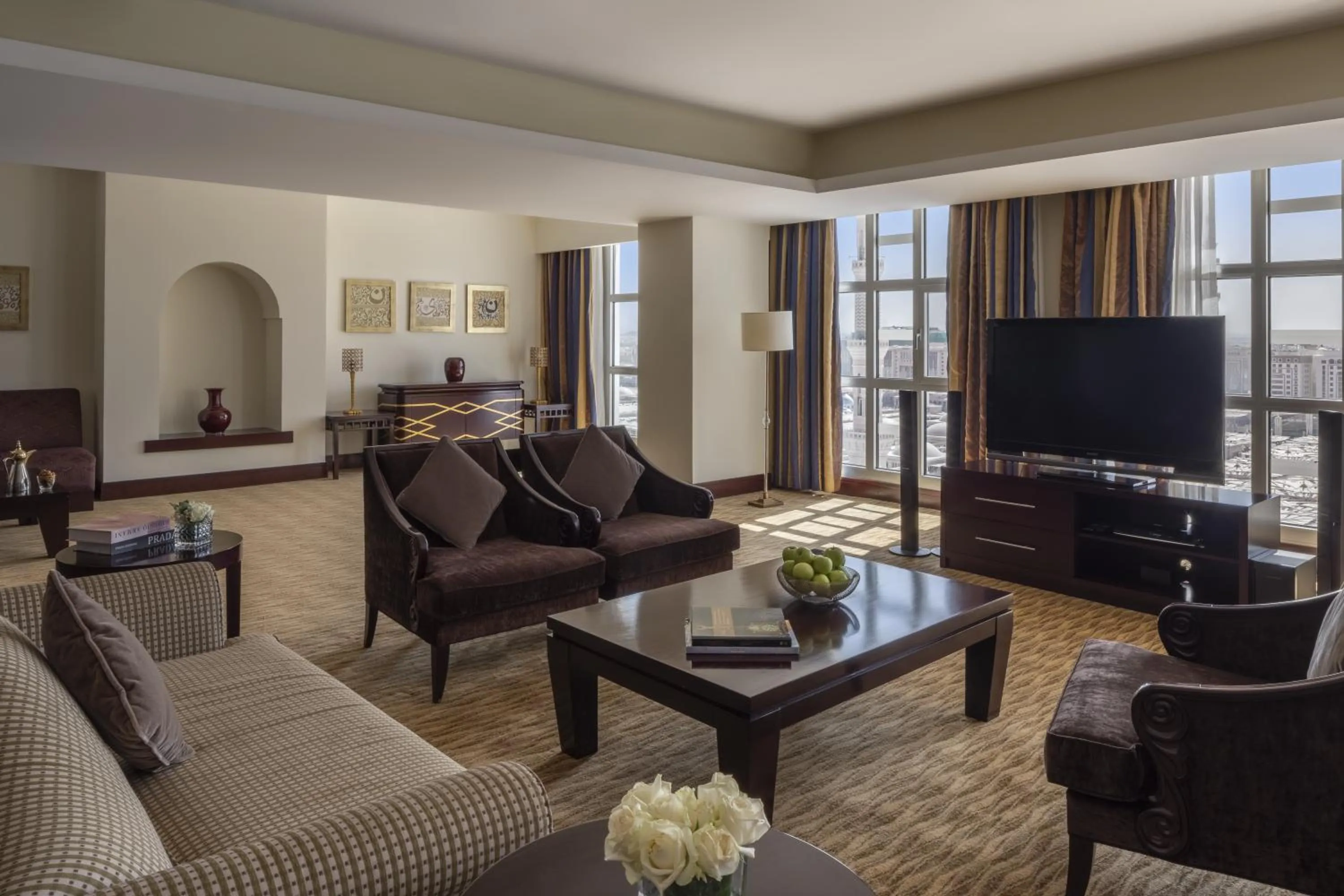 Seating area in Anwar Al Madinah Mövenpick