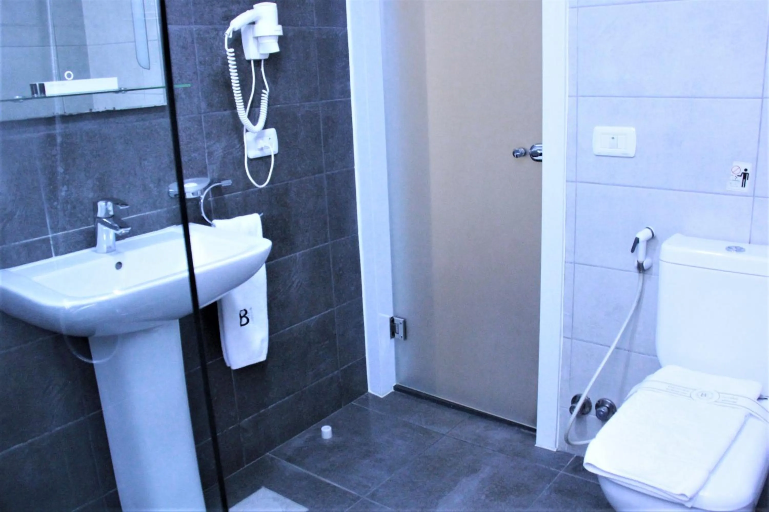 Toilet in Beverly Hotel Beirut