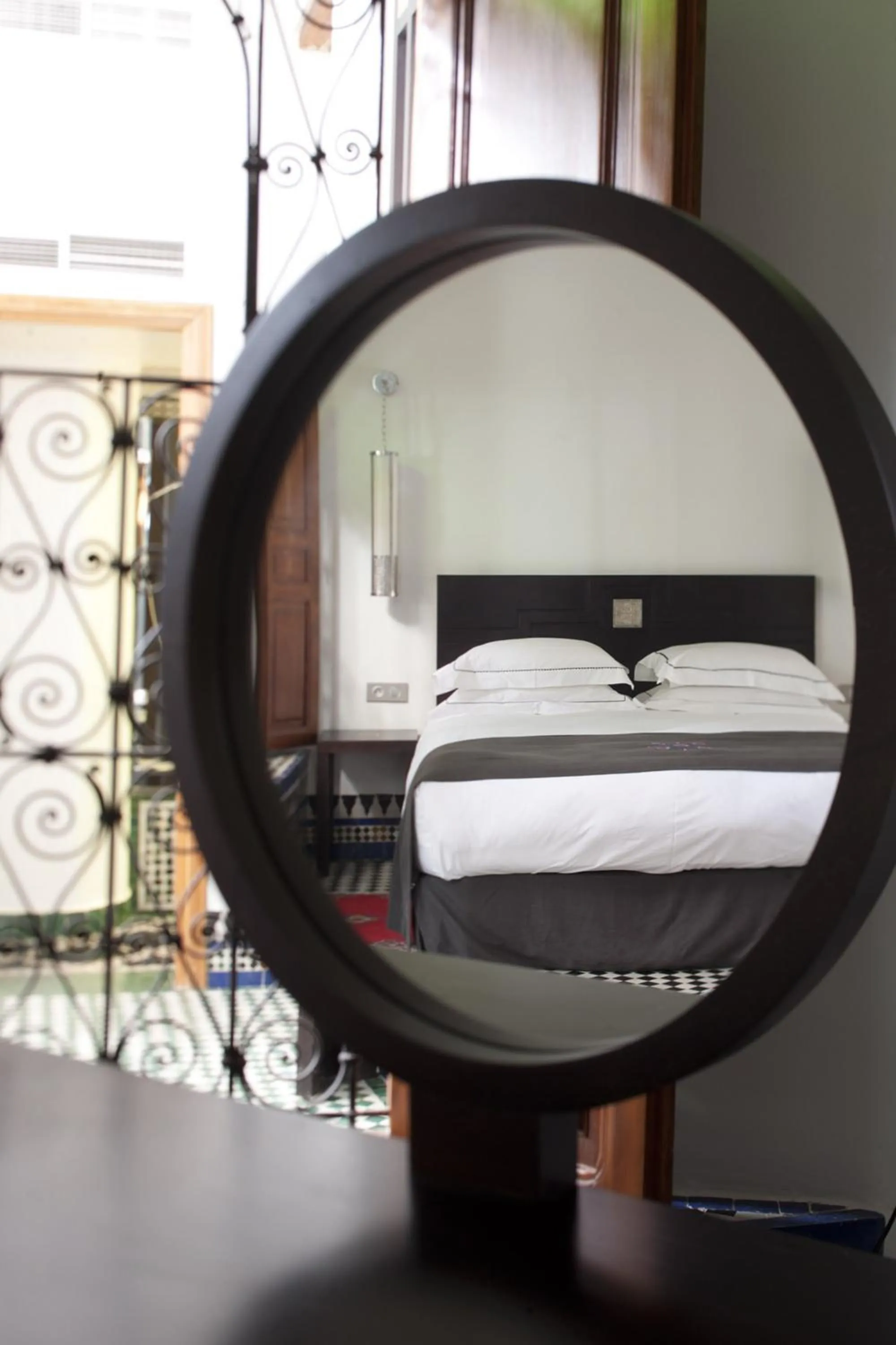 Decorative detail, Bed in Palais Amani