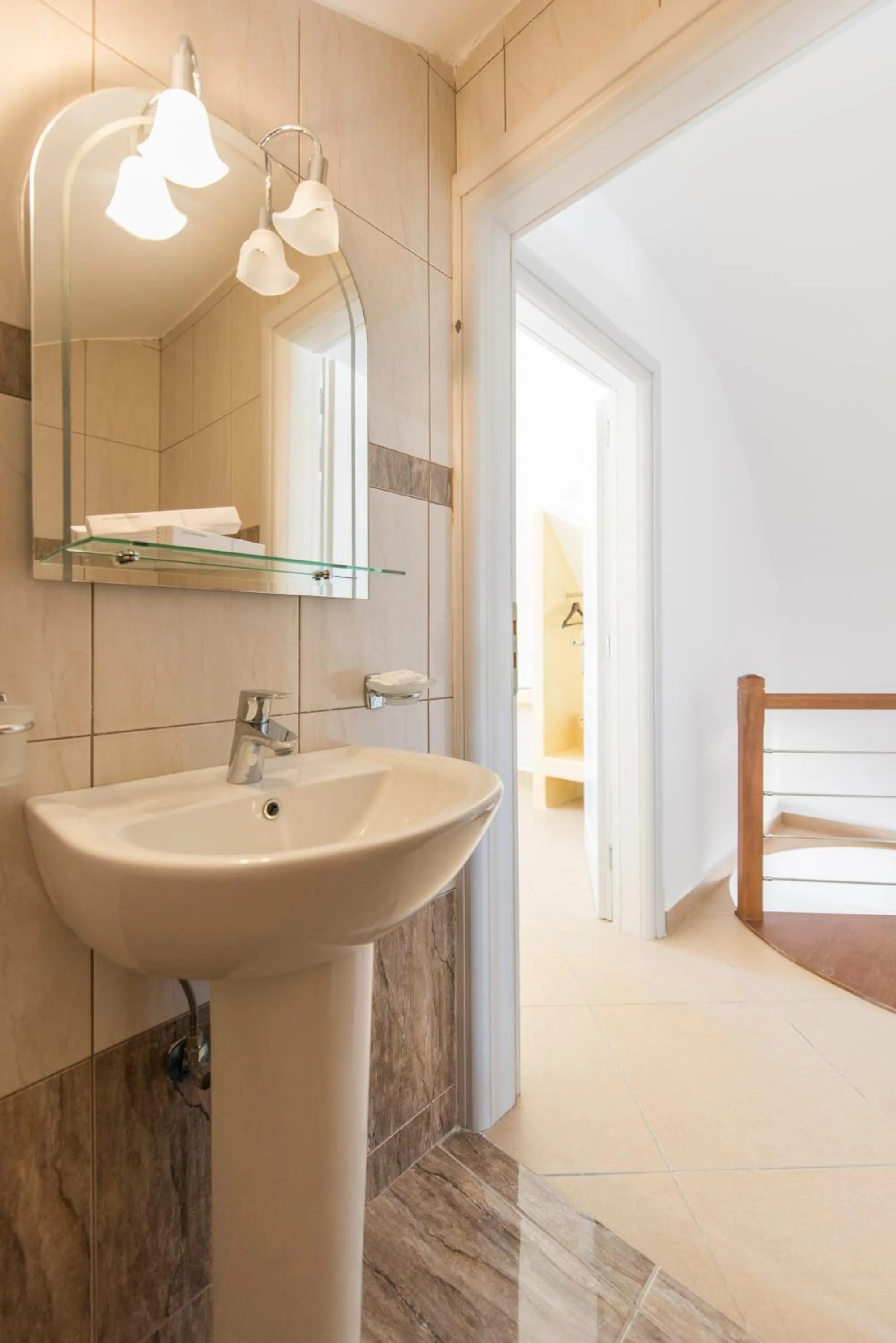 Bathroom in Secret Earth Villas - Santorini