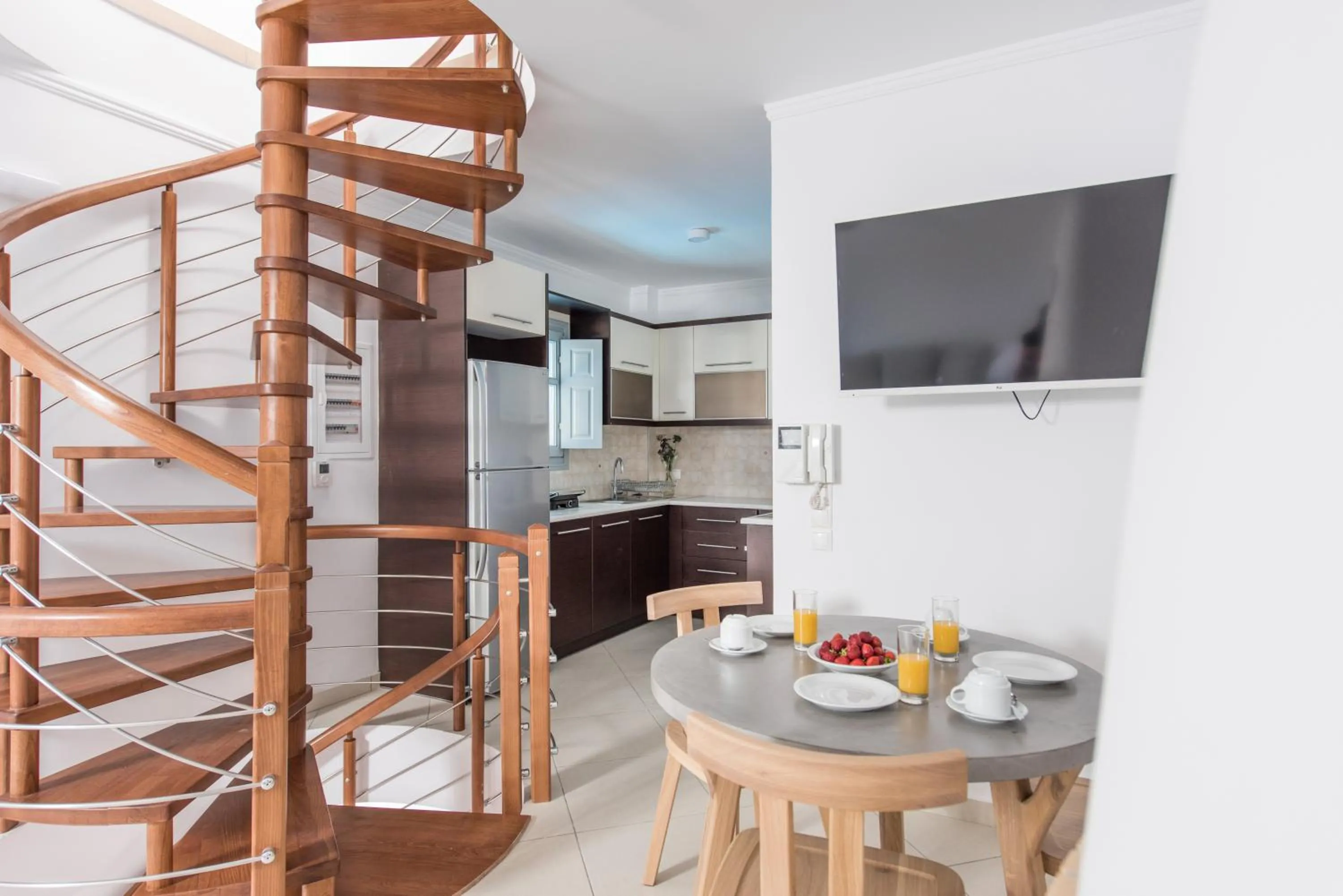 Seating area in Secret Earth Villas - Santorini