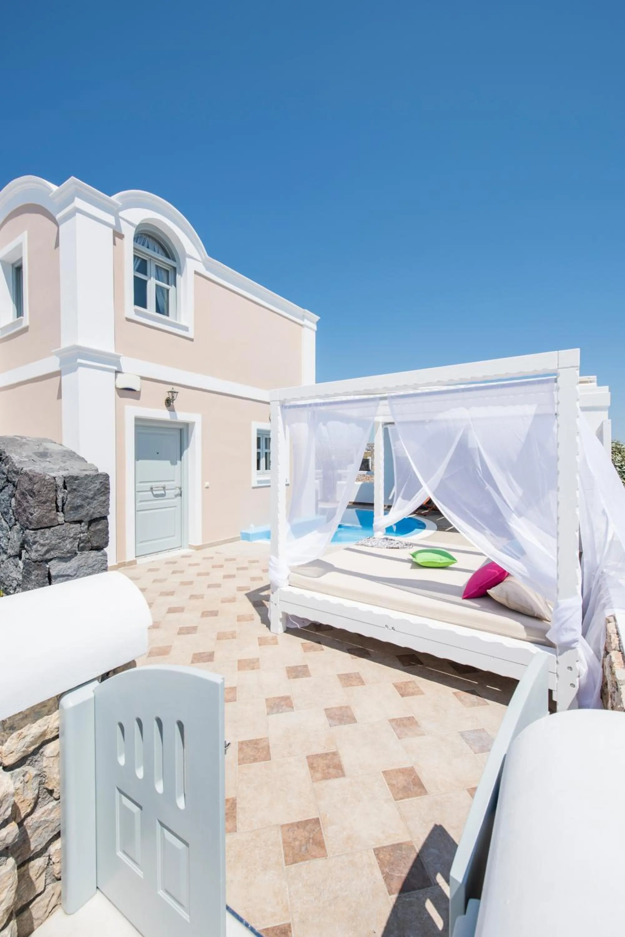 Patio in Secret Earth Villas - Santorini