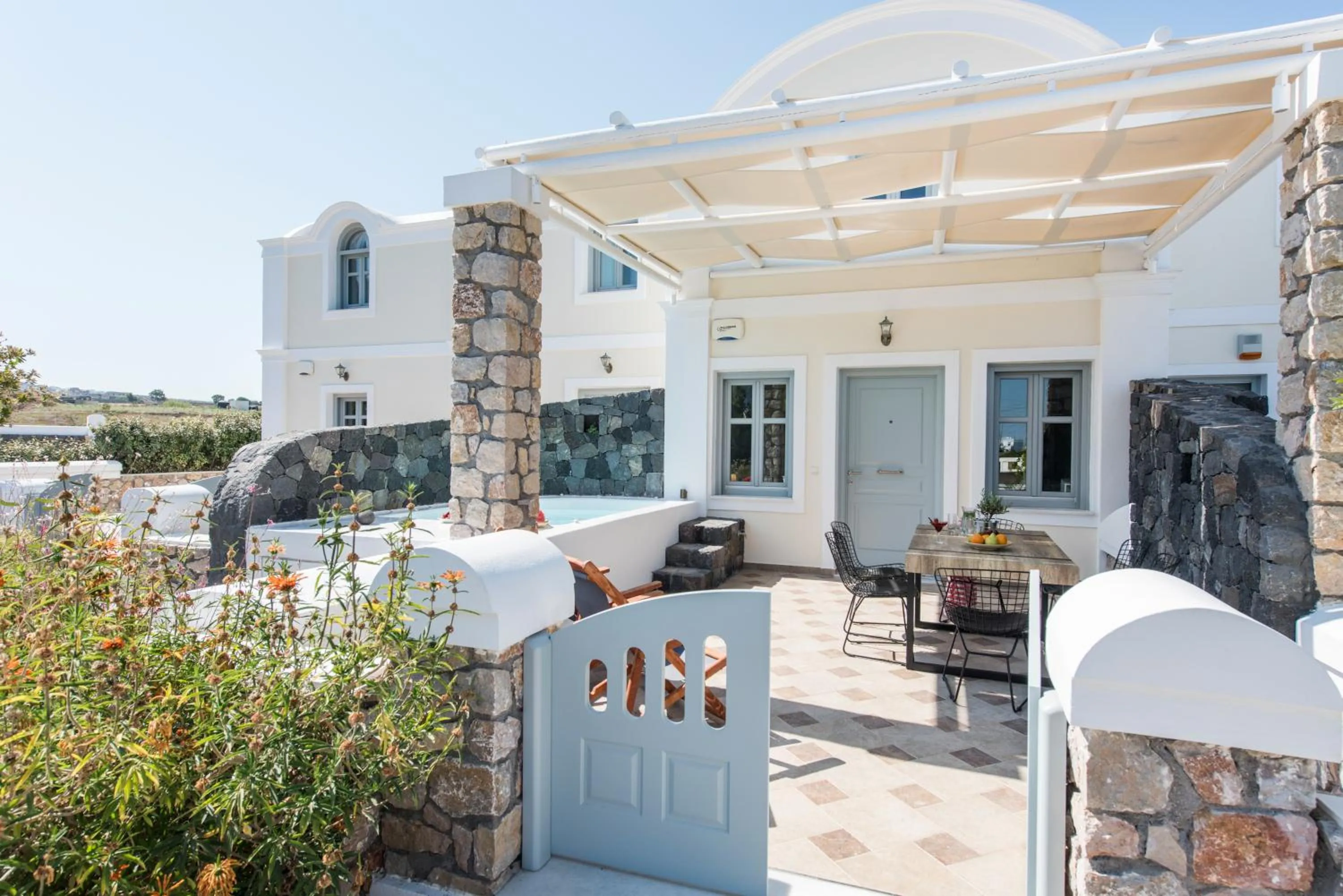 Balcony/Terrace in Secret Earth Villas - Santorini