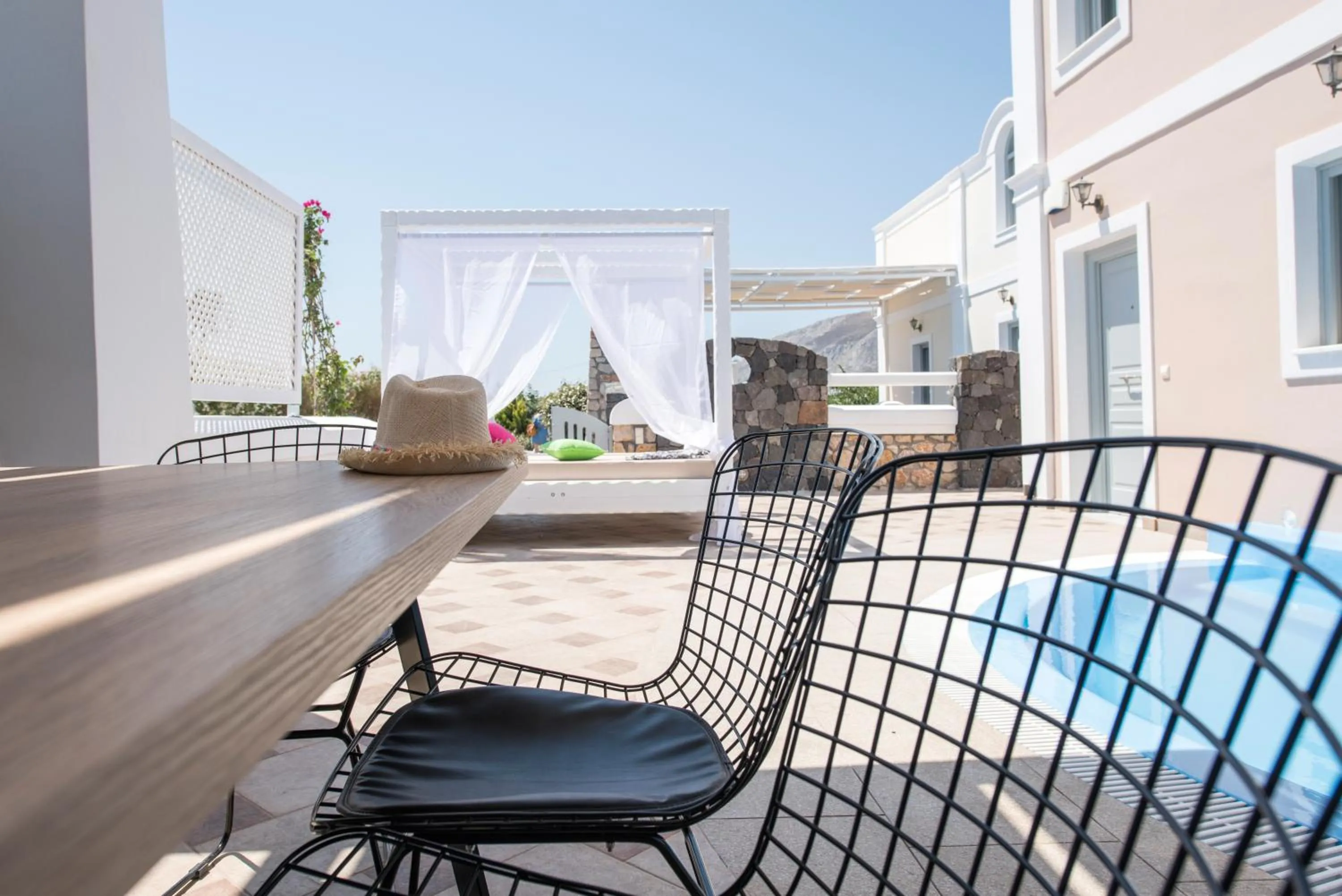 Patio in Secret Earth Villas - Santorini