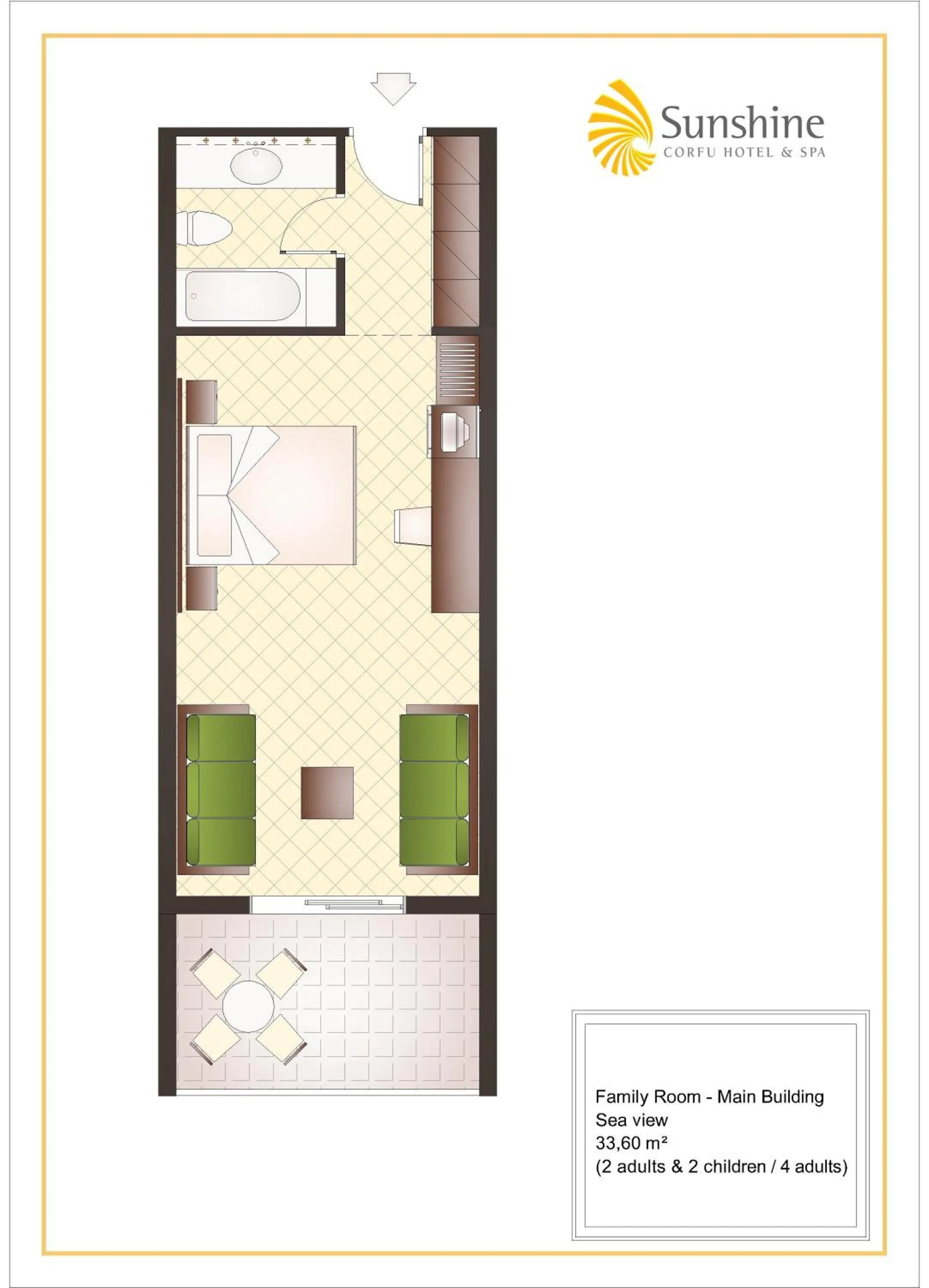 Floor plan in Sunshine Corfu Hotel And Spa