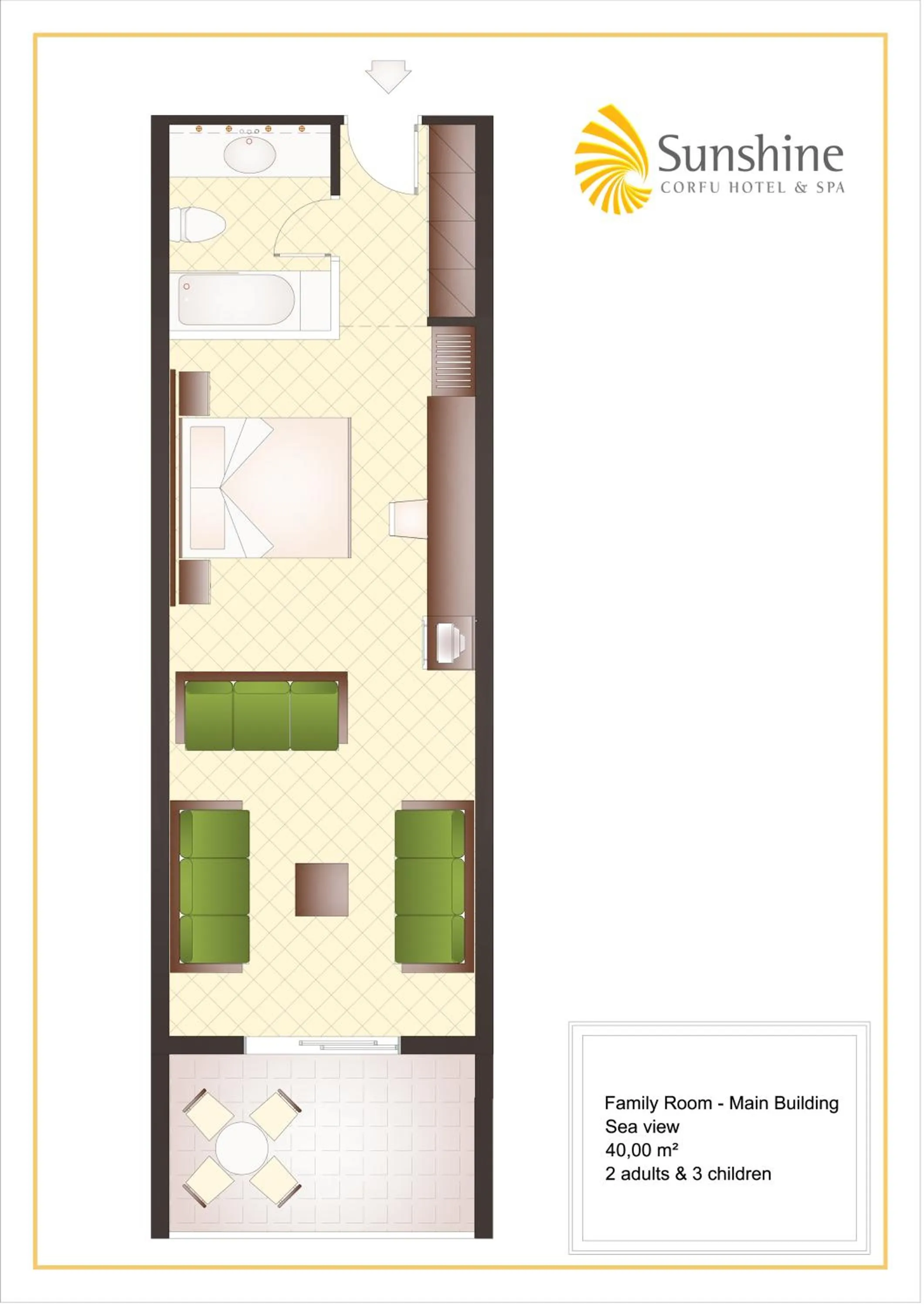 Floor plan in Sunshine Corfu Hotel And Spa