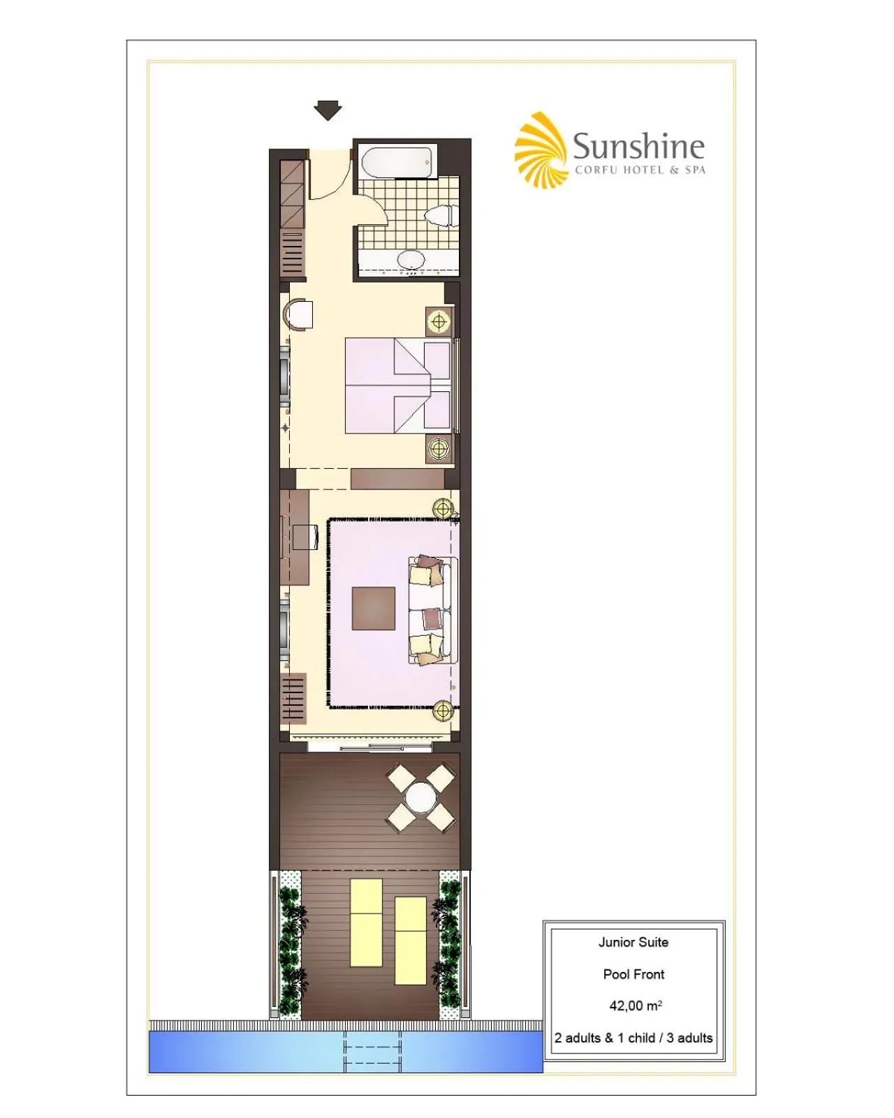 Floor plan in Sunshine Corfu Hotel And Spa