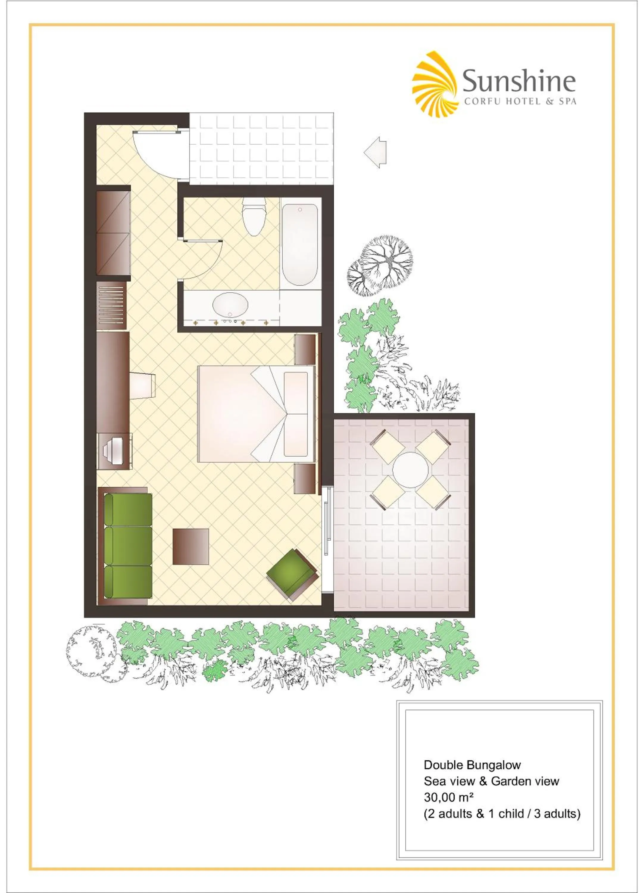 Floor plan in Sunshine Corfu Hotel And Spa