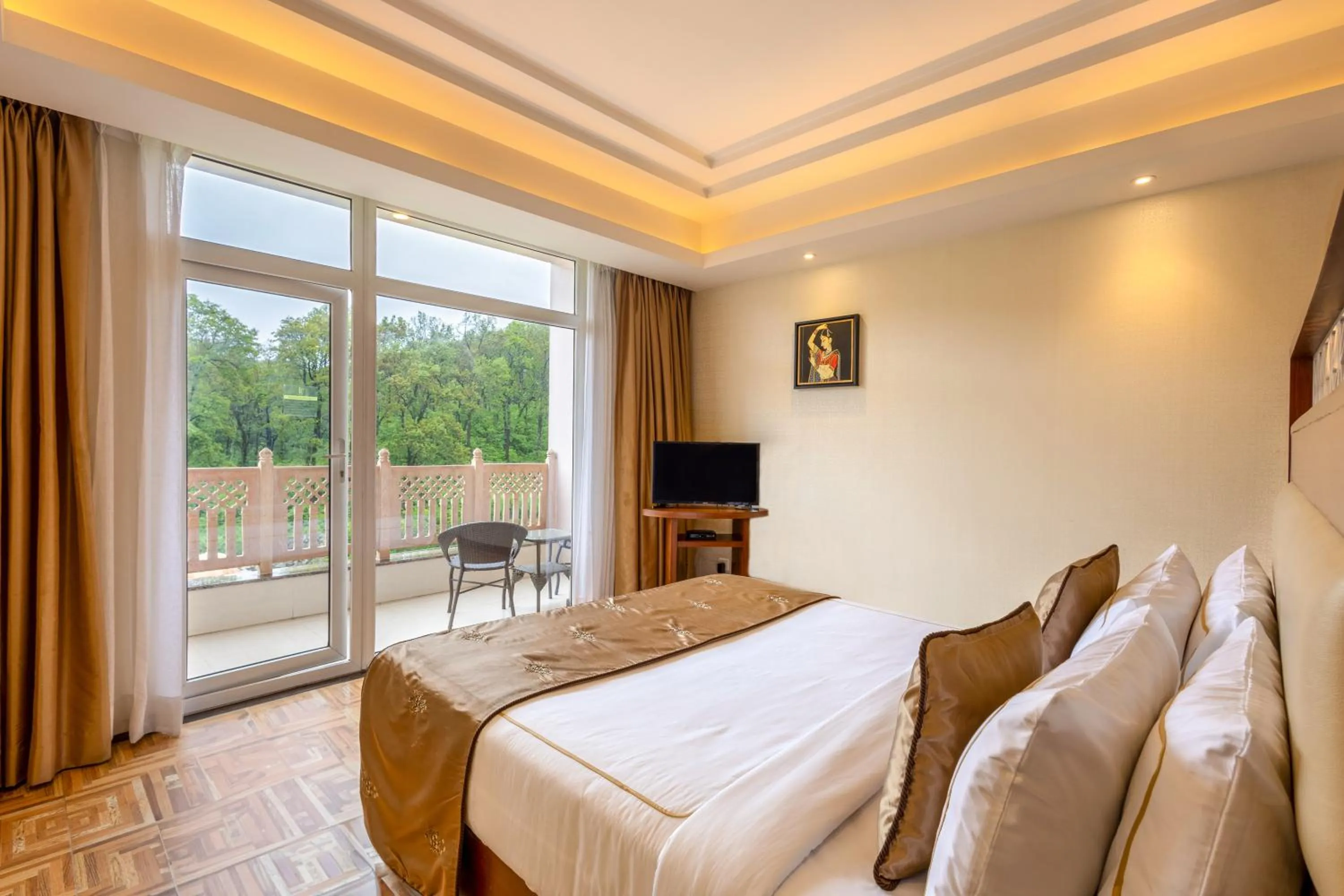 Balcony/Terrace, Bed in LP Vilas