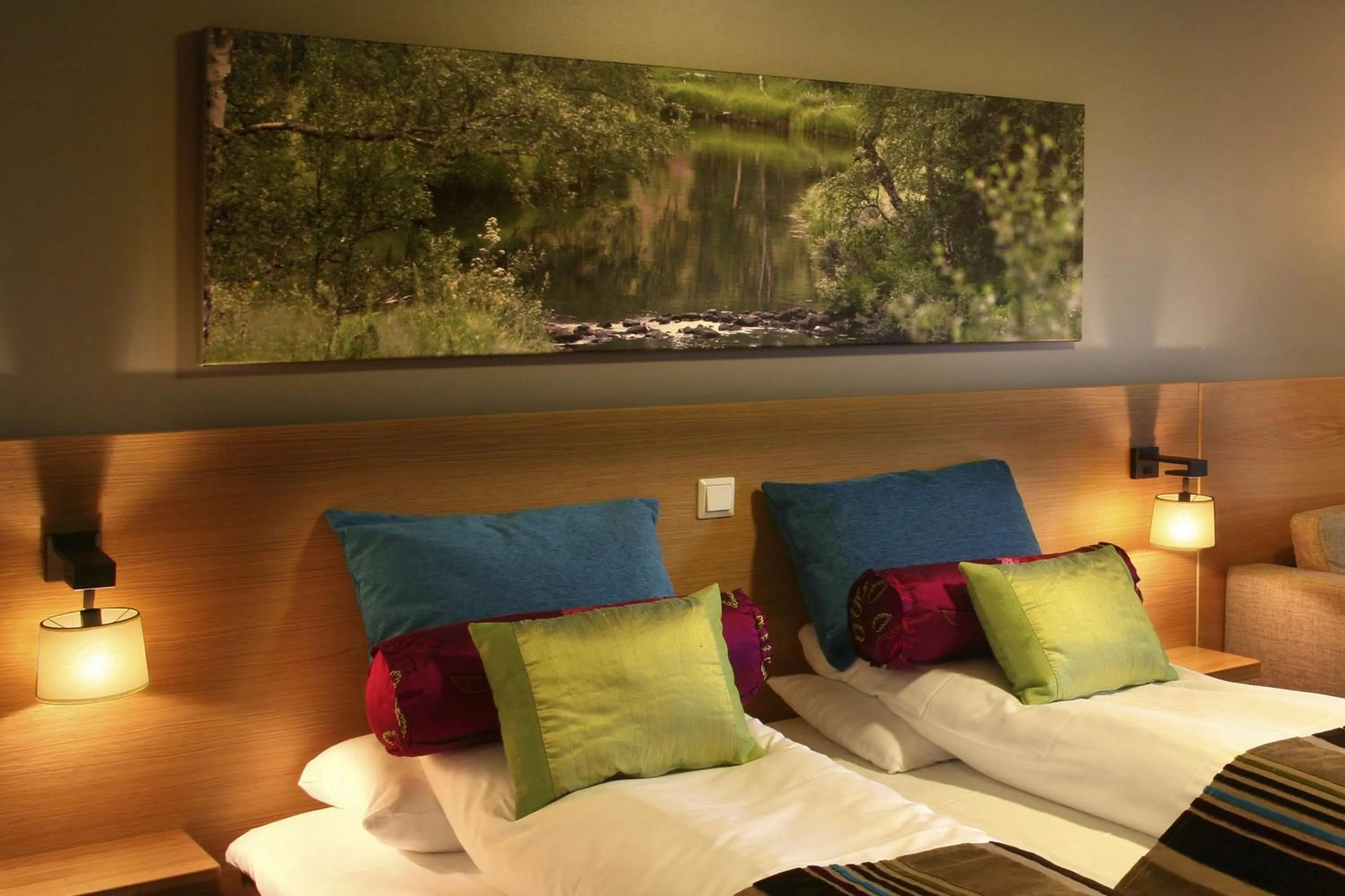 Bedroom, Bed in Scandic Stiklestad