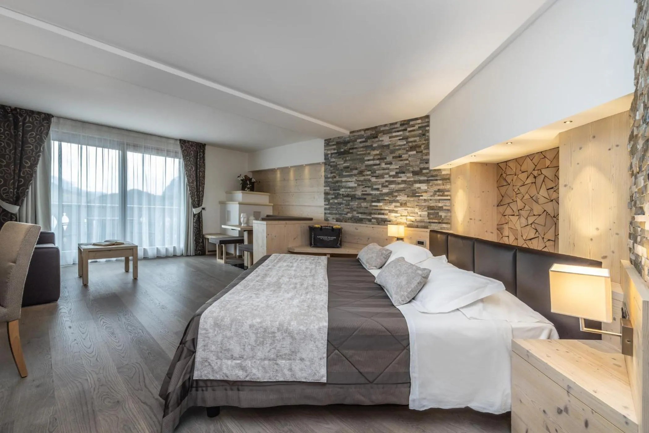 Bed in Alpenresort Belvedere