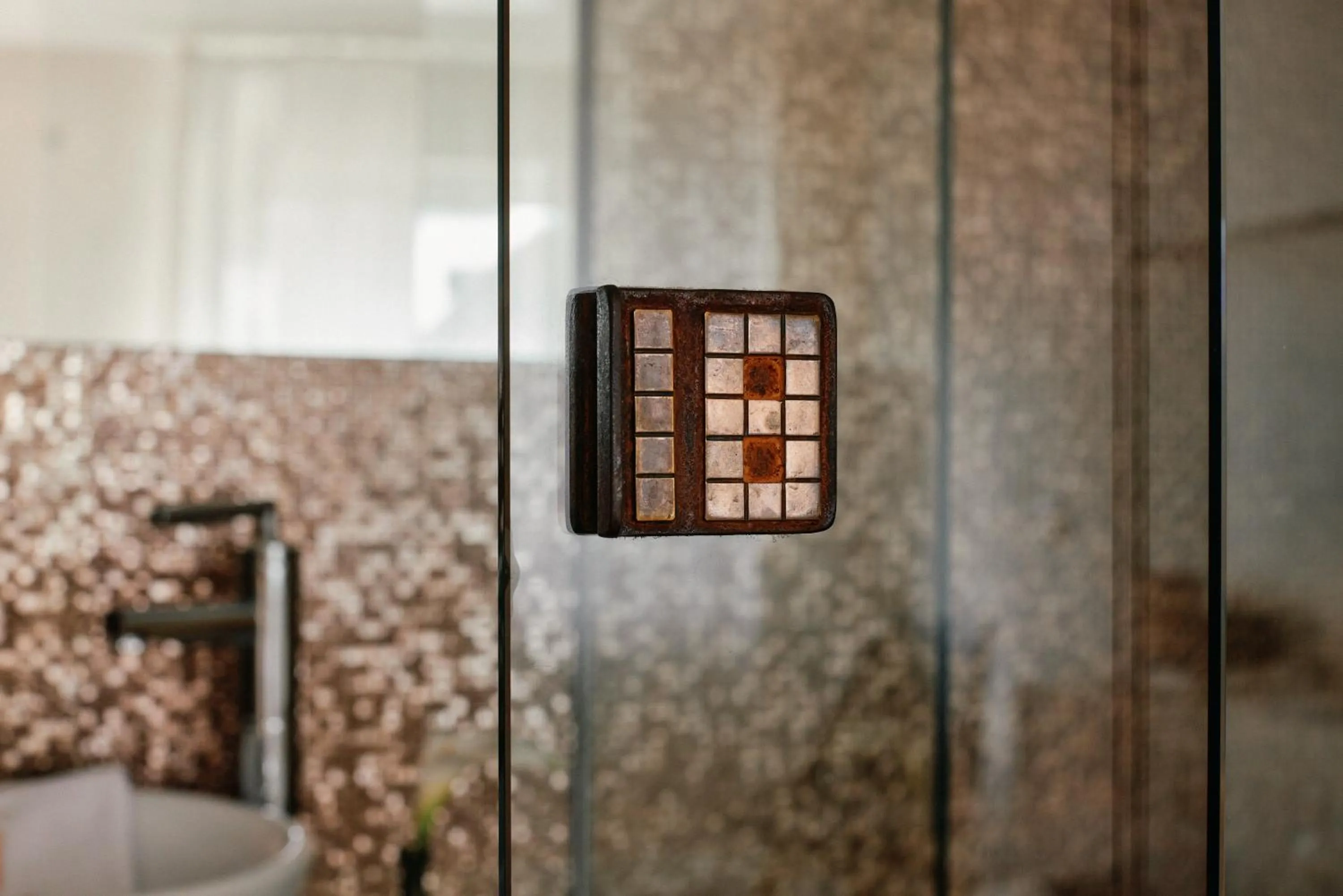 Bathroom in 18Arts Hotel - Living in a Gallery!