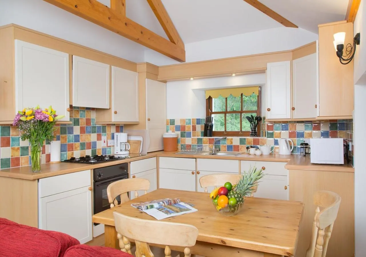 Kitchen or kitchenette in Bovisand Lodge Holiday Park, Beachside Location & Indoor Heated Pool