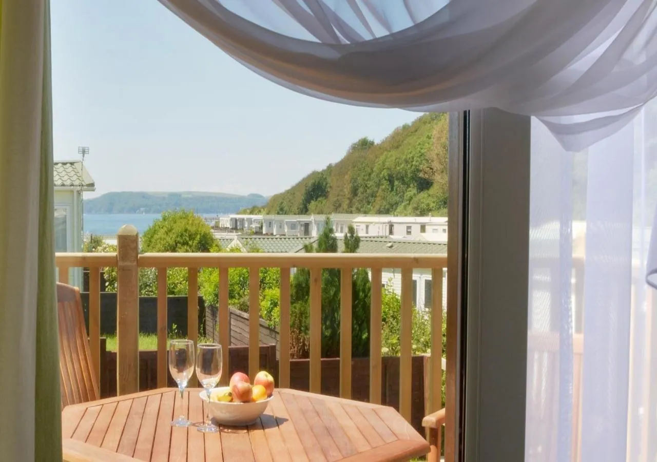 Balcony/Terrace in Bovisand Lodge Holiday Park, Beachside Location & Indoor Heated Pool