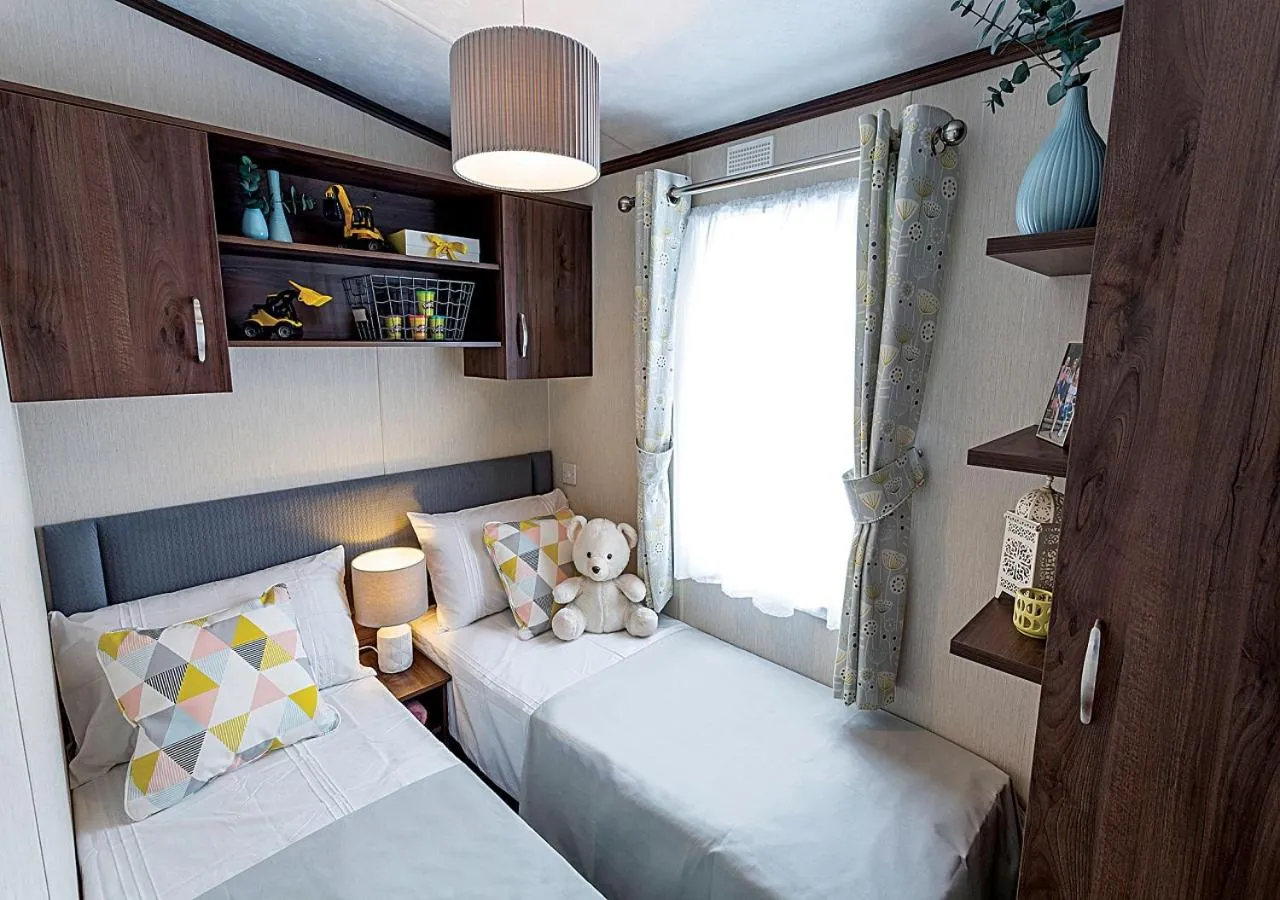 Bedroom, Bed in Bovisand Lodge Holiday Park, Beachside Location & Indoor Heated Pool