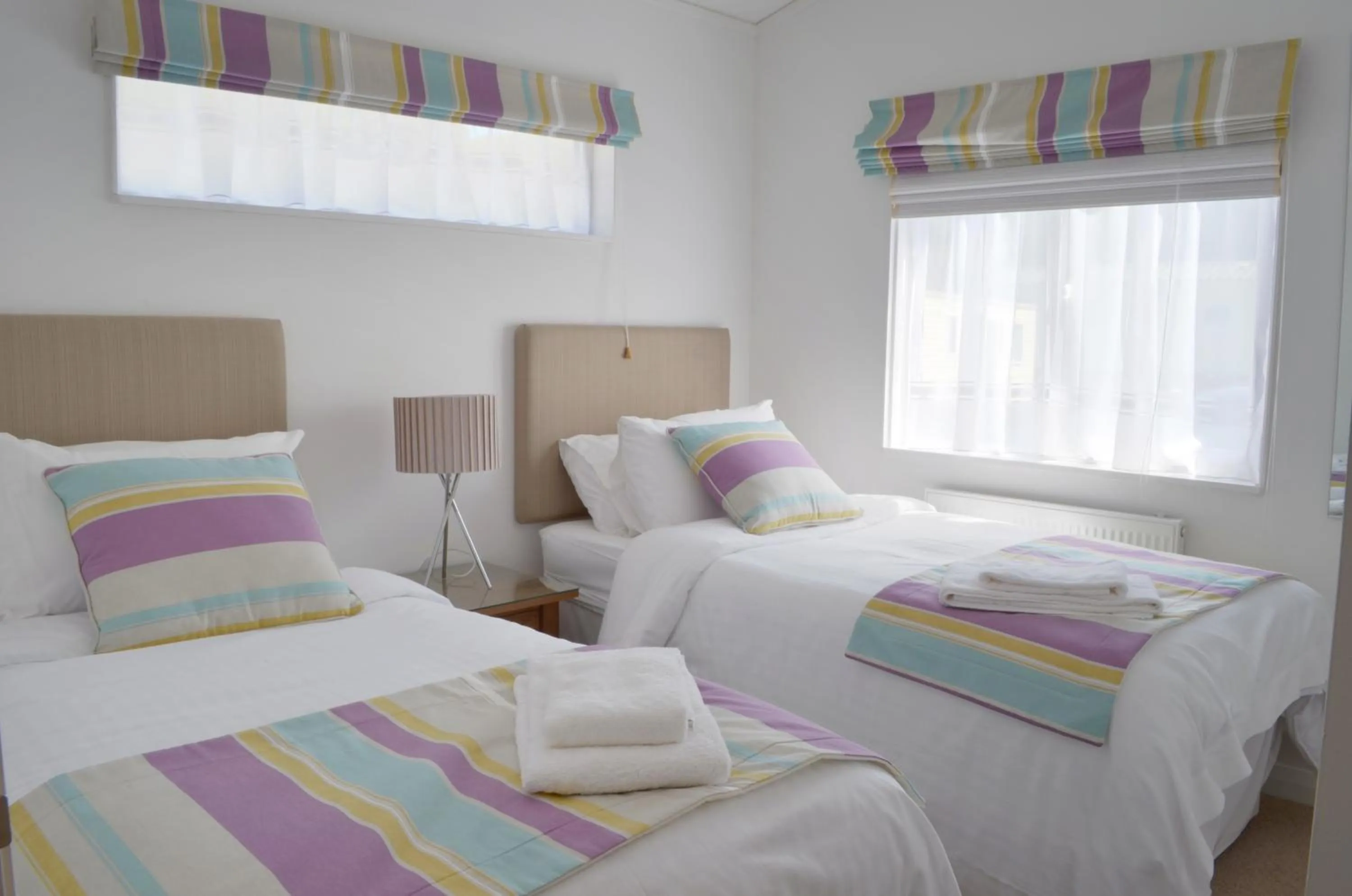 Bedroom, Bed in Bovisand Lodge Holiday Park, Beachside Location & Indoor Heated Pool