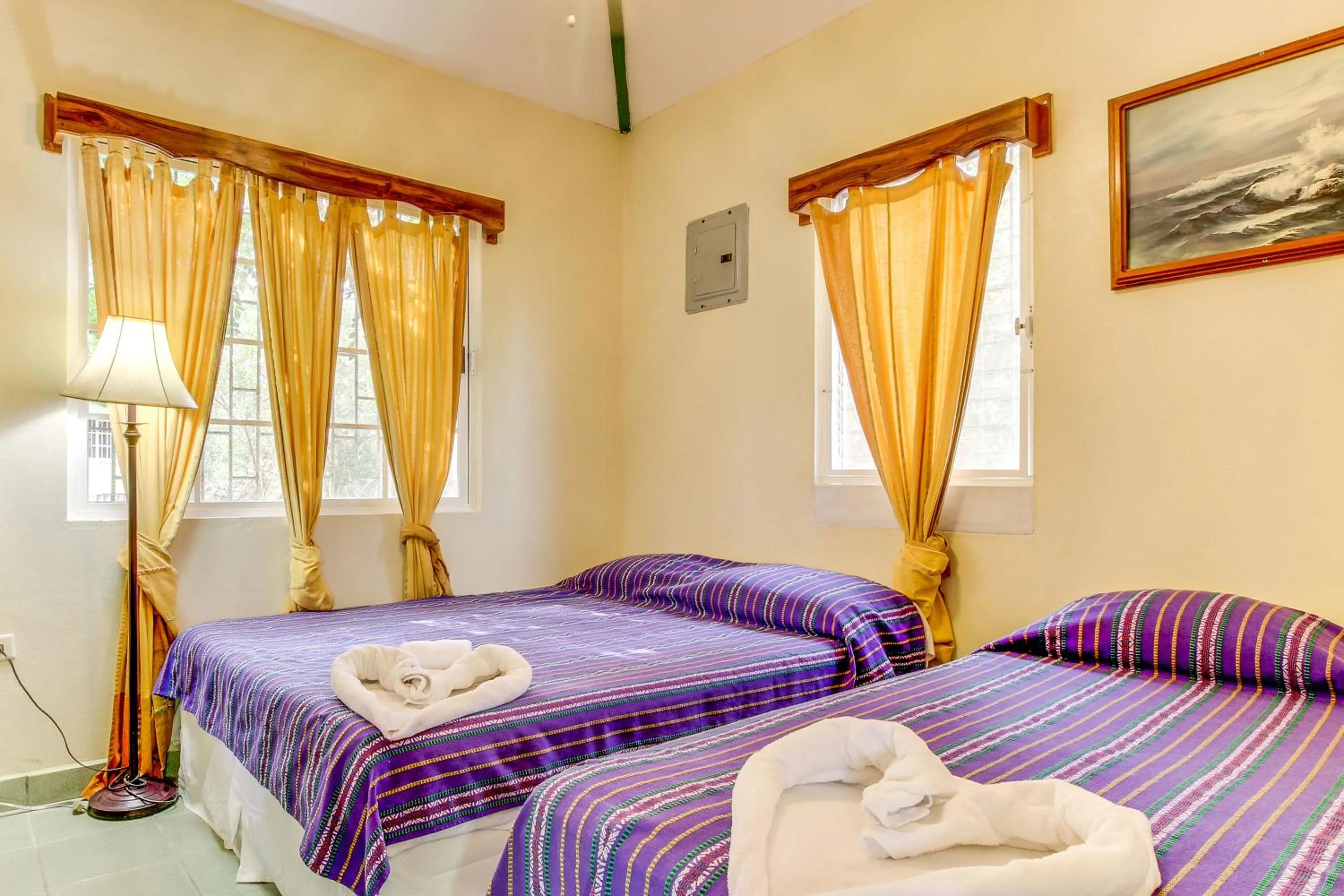 Bed in La Casita at Midas Belize