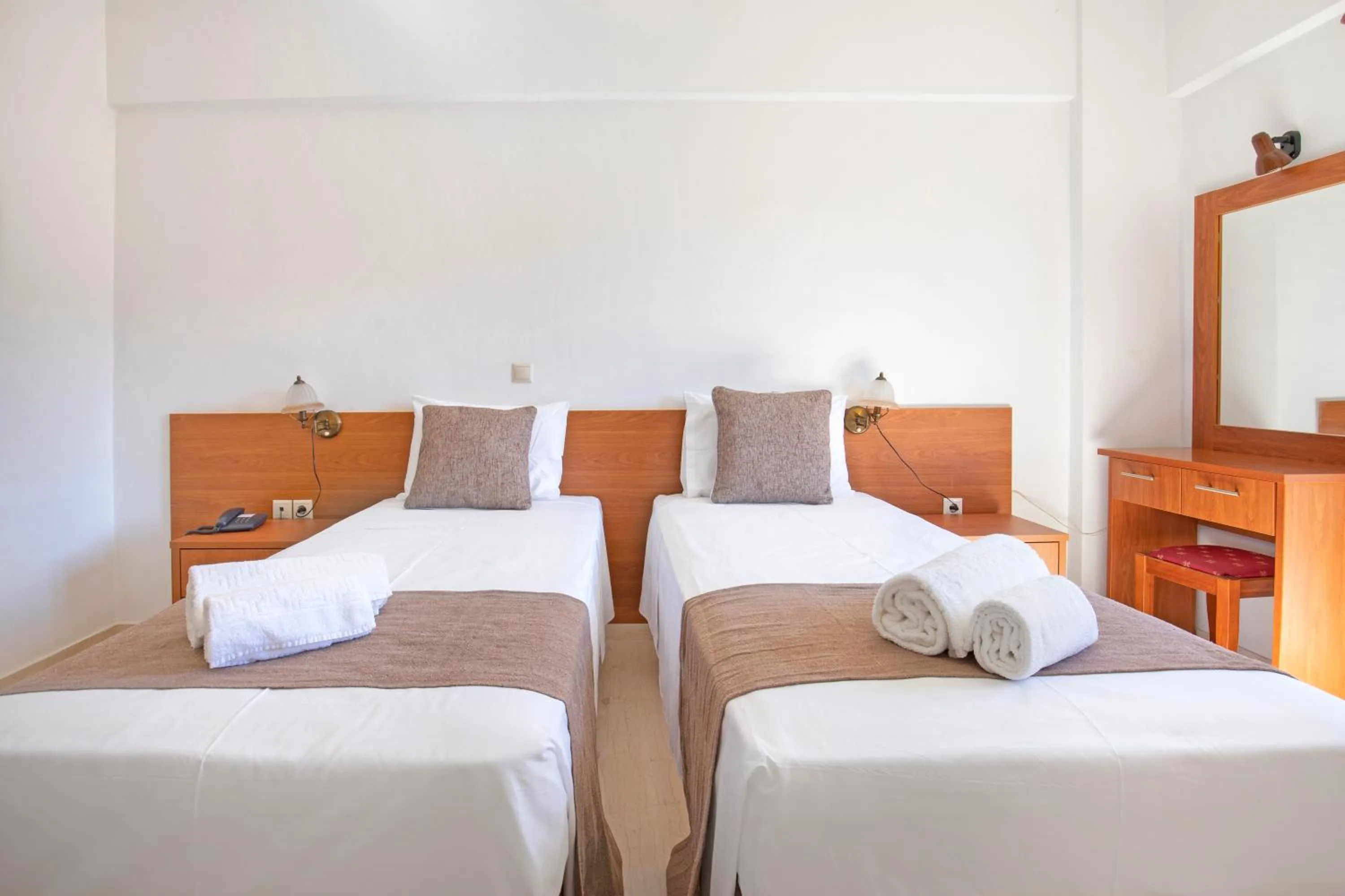 Bed in Sami Beach Hotel