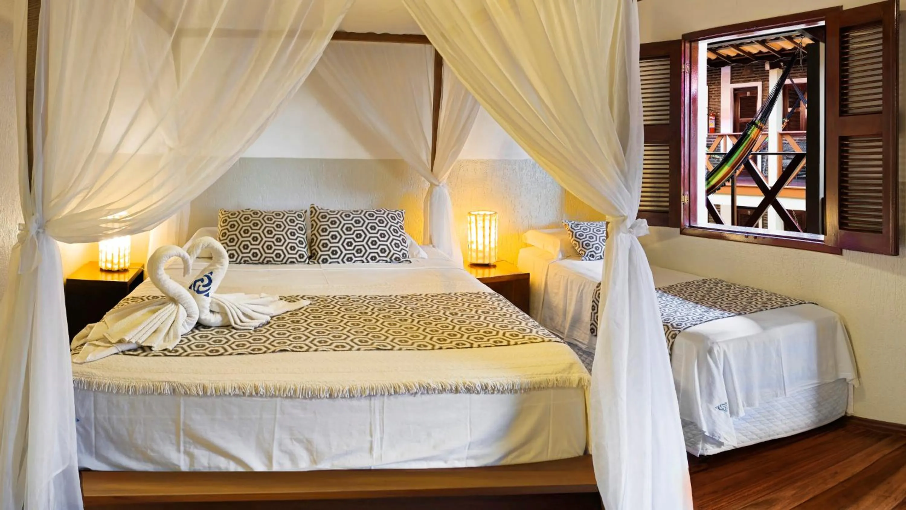 View (from property/room), Bed in Pousada do Norte