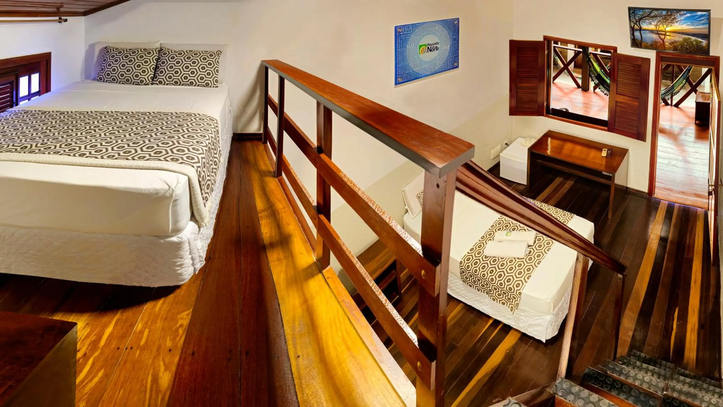 View (from property/room), Bed in Pousada do Norte