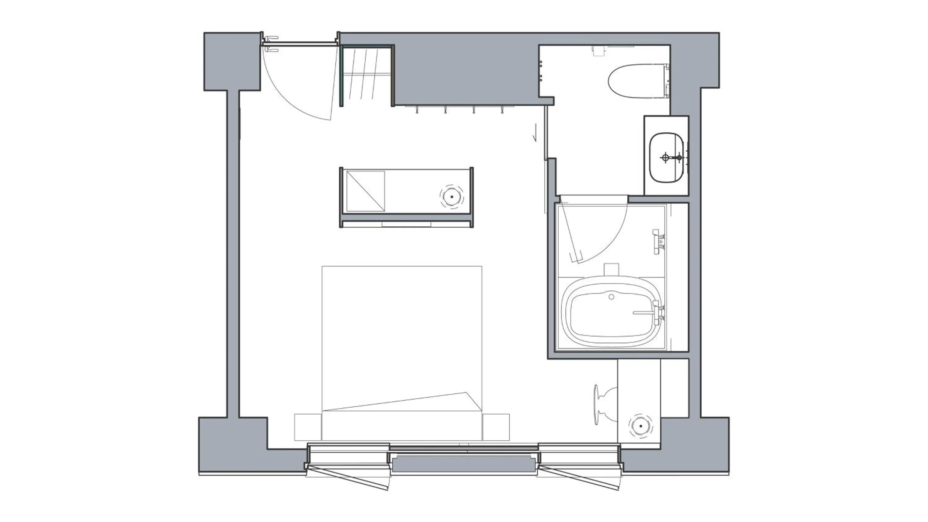 Photo of the whole room in Shin-Osaka Station Hotel